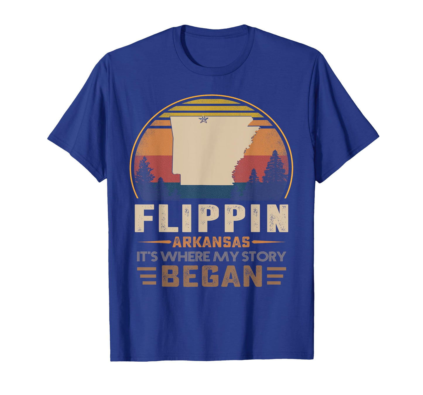 Vintage Flippin Arkansas Hometown My Story Began T-Shirt