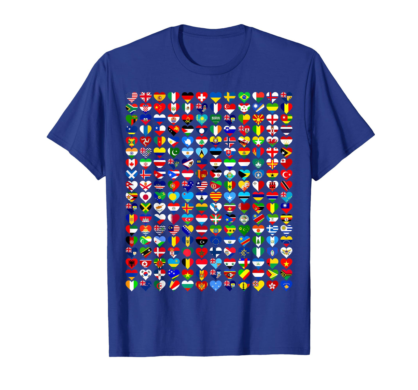 Heart Flags All Countries Flags Of The World Flags Unity Day T-Shirt