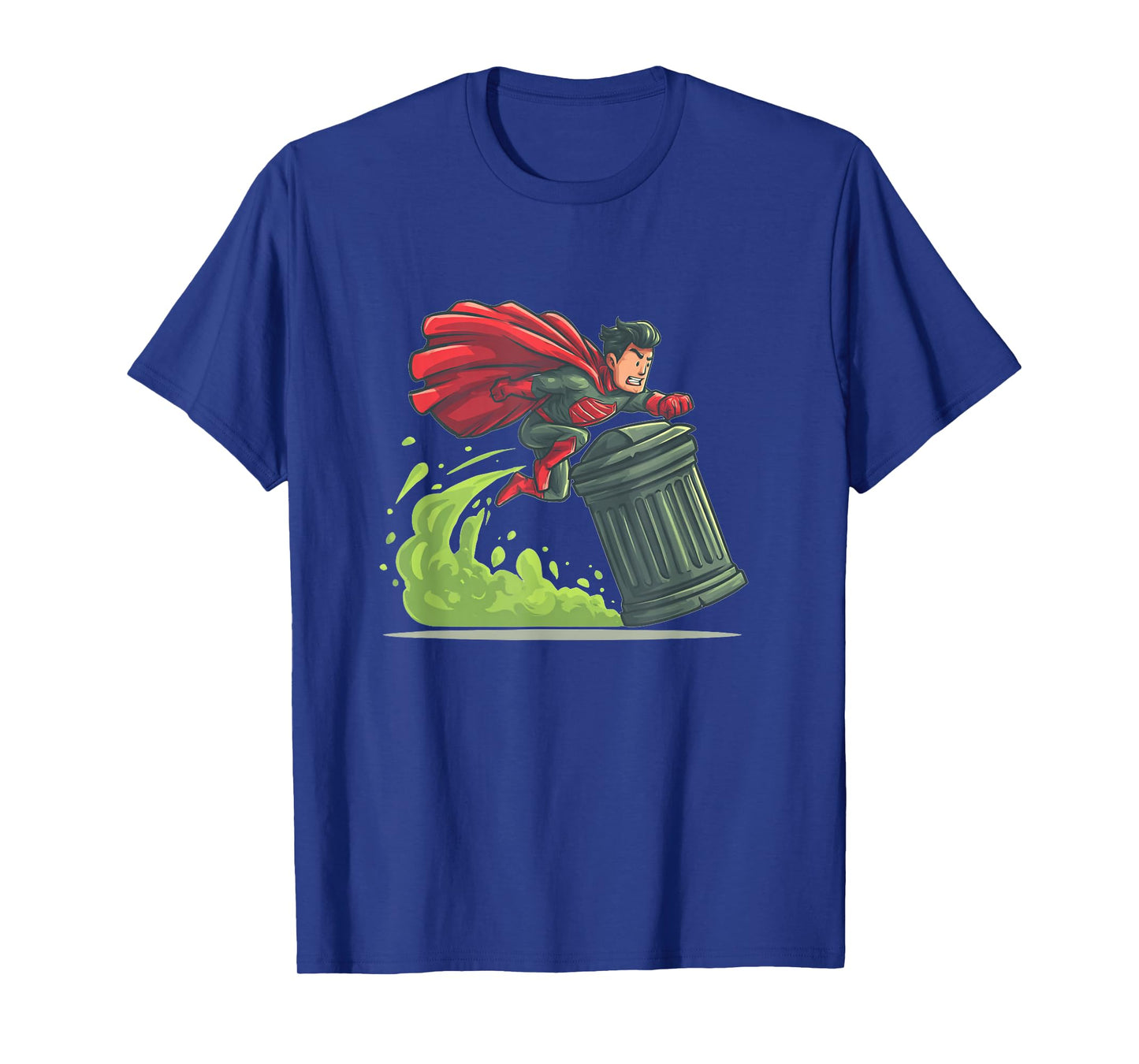 Flying Hero with Trash Can Costume for Take Out The Trash T-Shirt