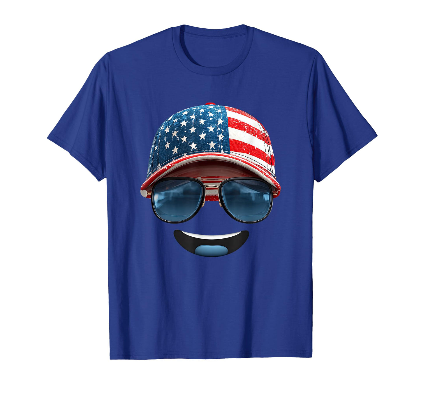 Pretty Smiling US Cap Costume for Headwear Lovers T-Shirt