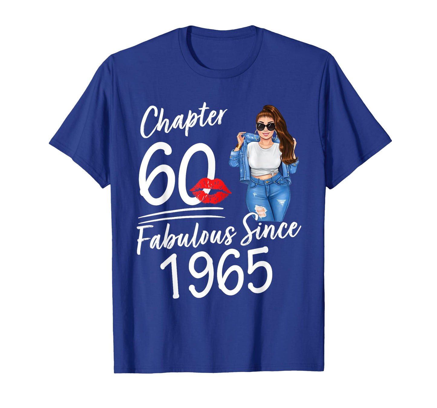 Chapter 60 Fabulous Since 1965 60th Birthday Women Melanin T-Shirt