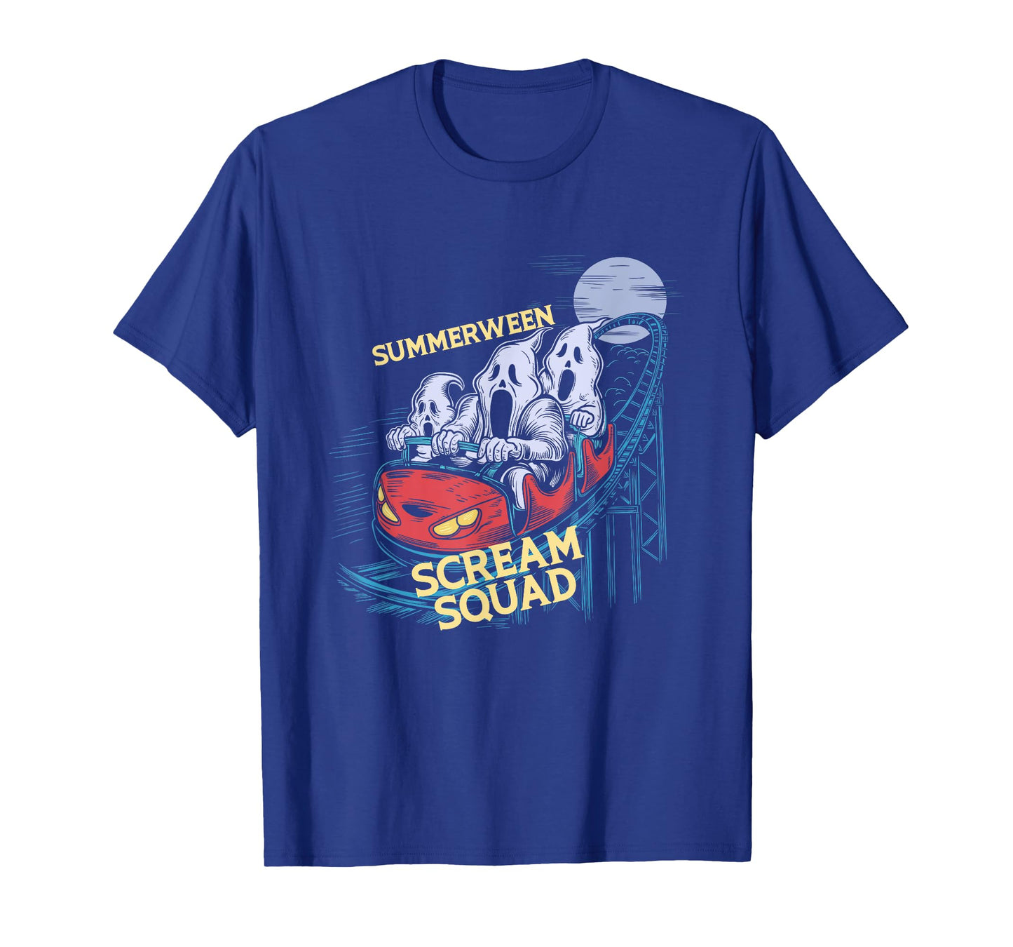 Summerween Scream Squad Rollercoaster Halloween T-Shirt