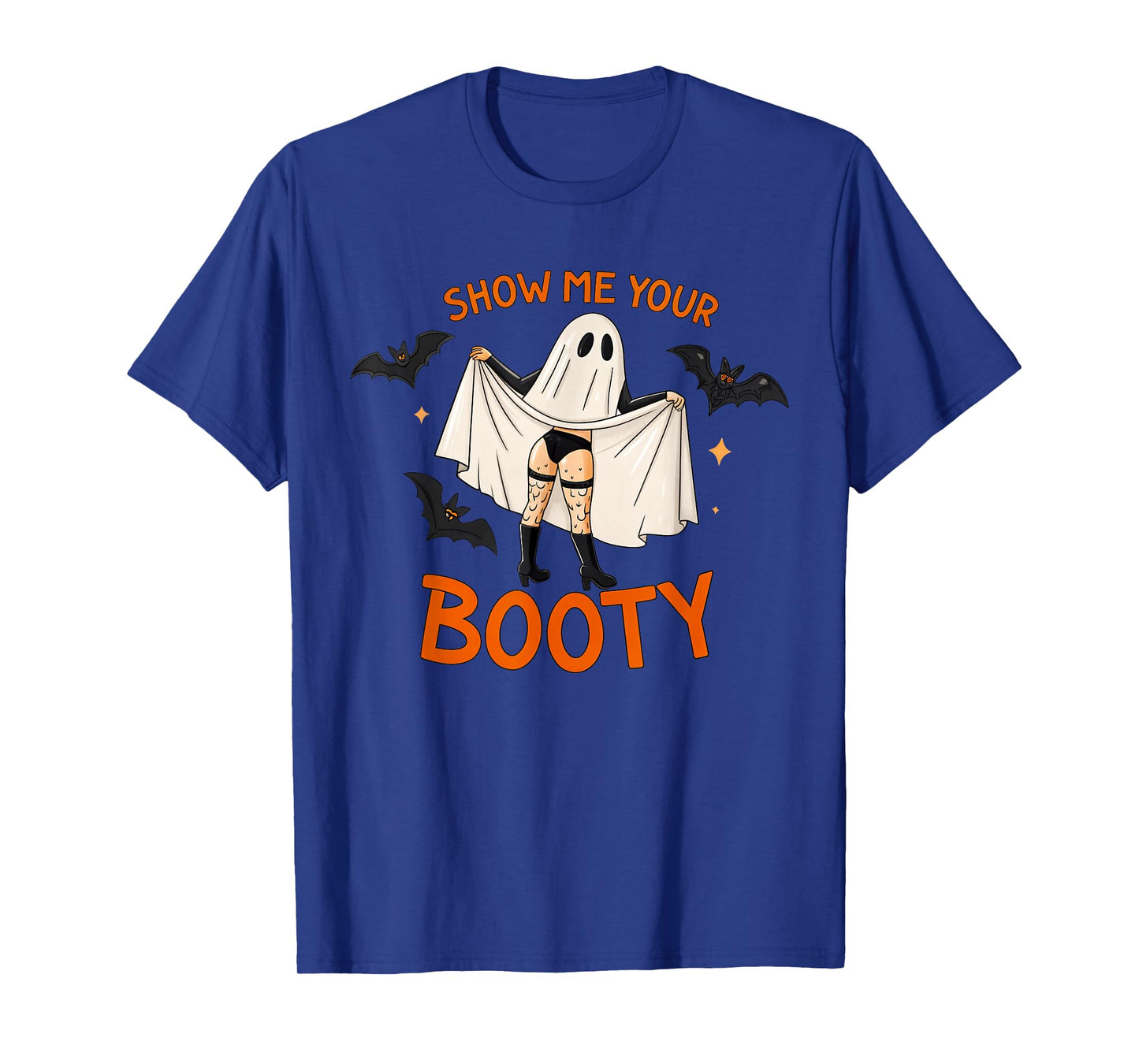 Funny Adult Humor Ghost Show Me Your Booty Halloween Party T-Shirt