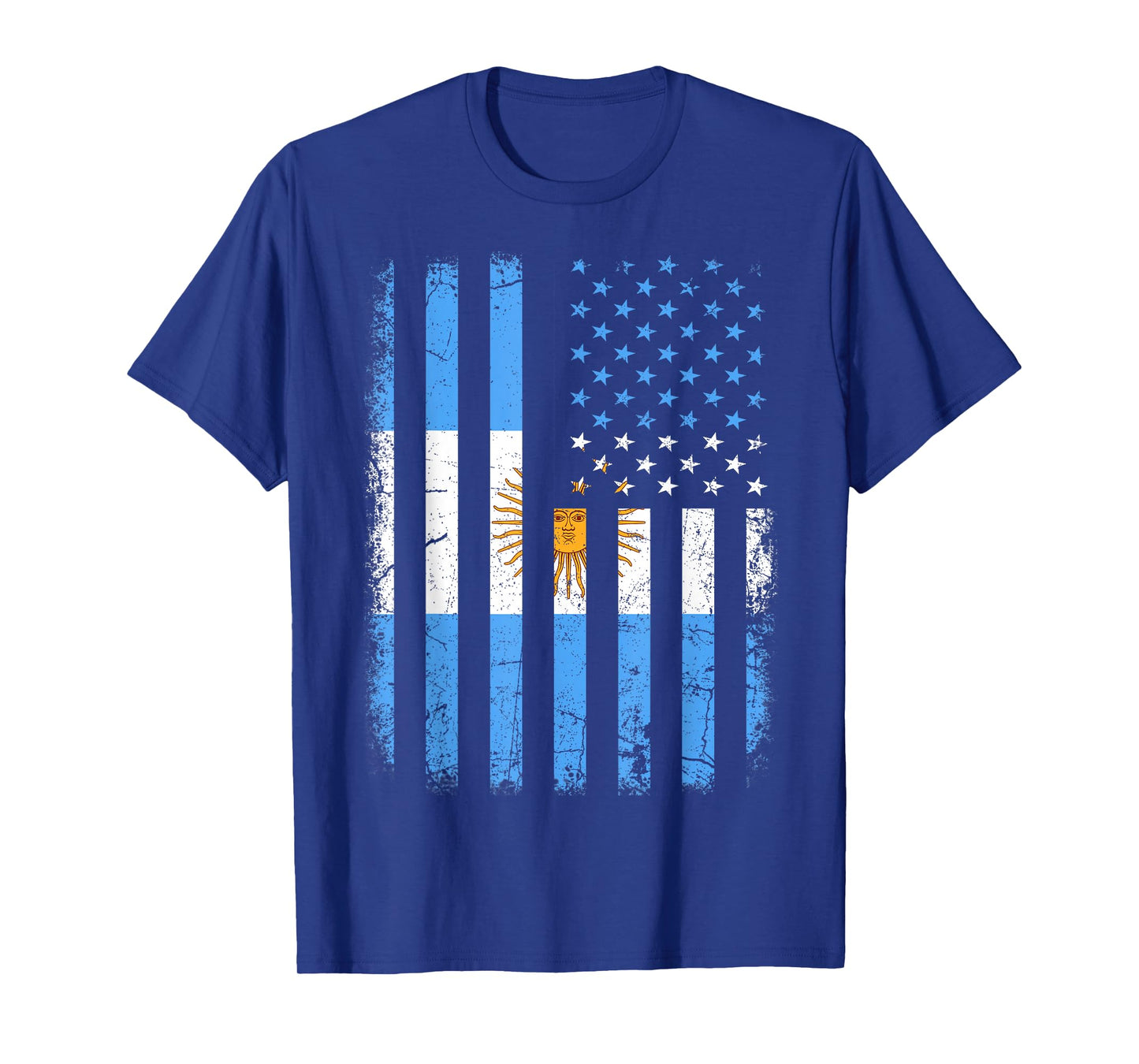 Argentinian American Flag Argentinian Roots Argentina Gift T-Shirt