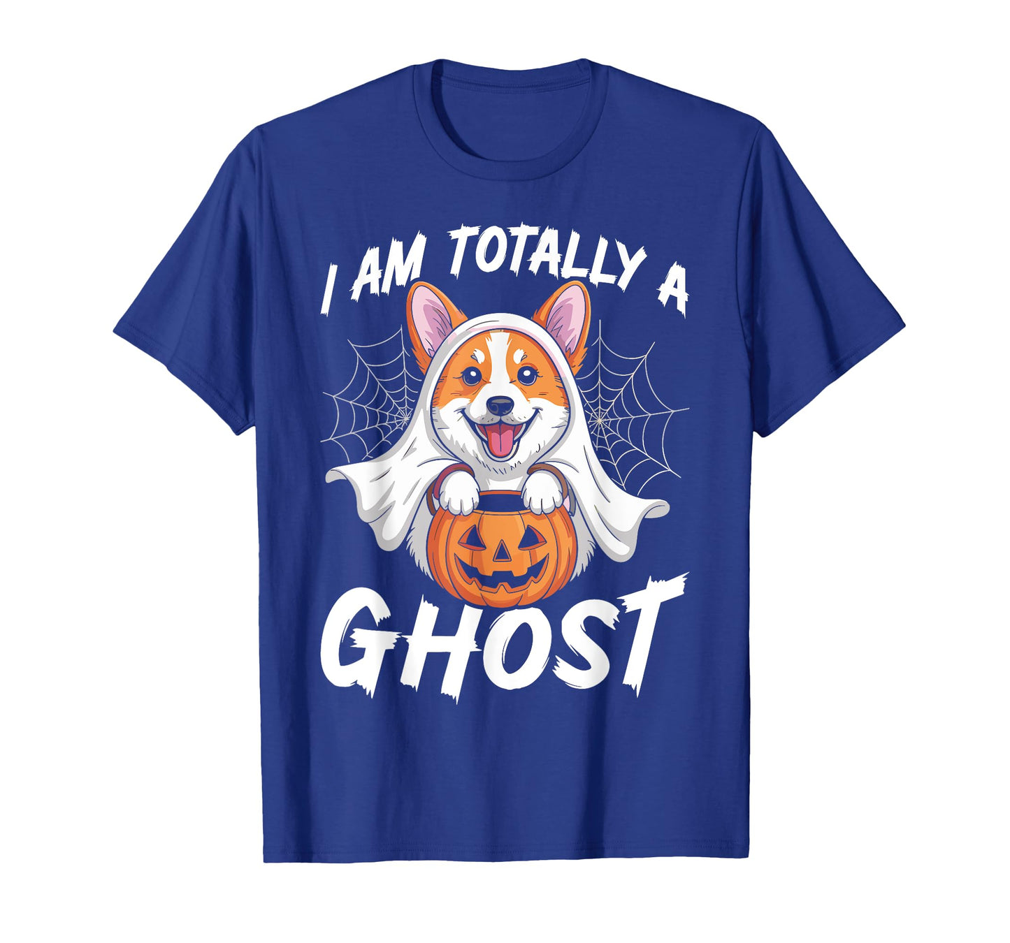 I Am Totally A Ghost Corgi Dog Halloween Trick or Treat T-Shirt