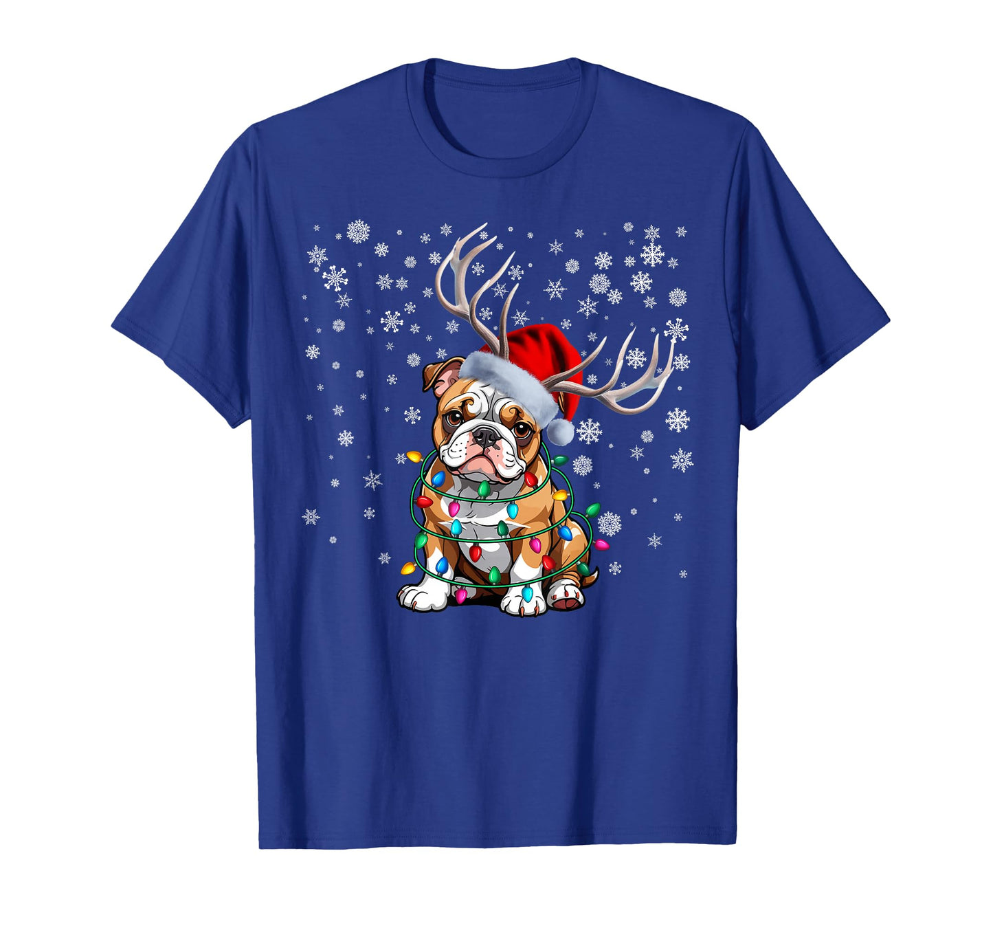 Ugly Christmas Pyjamas Sweater American Bulldog Dog Xmas T-Shirt