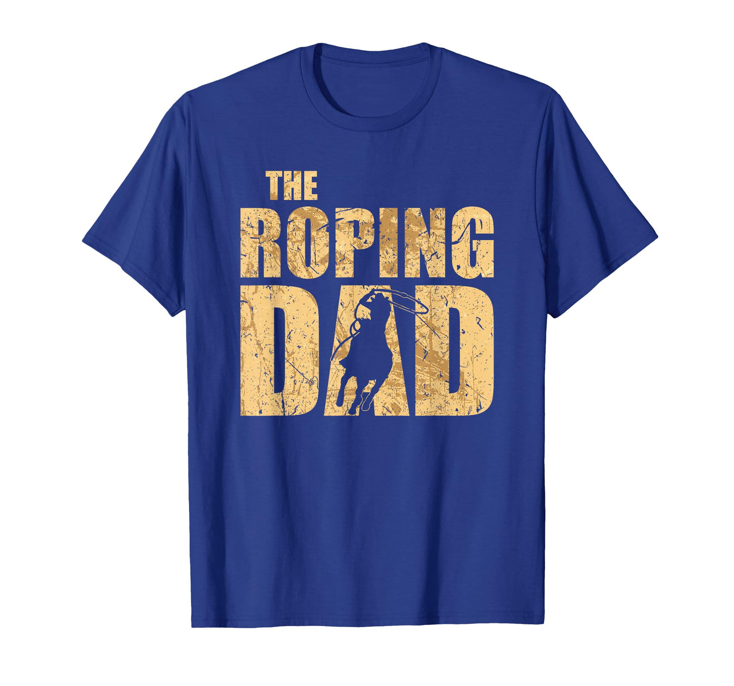 Team Roping Dad Cowboy Fathers Day Rodeo Calf Roping T-Shirt