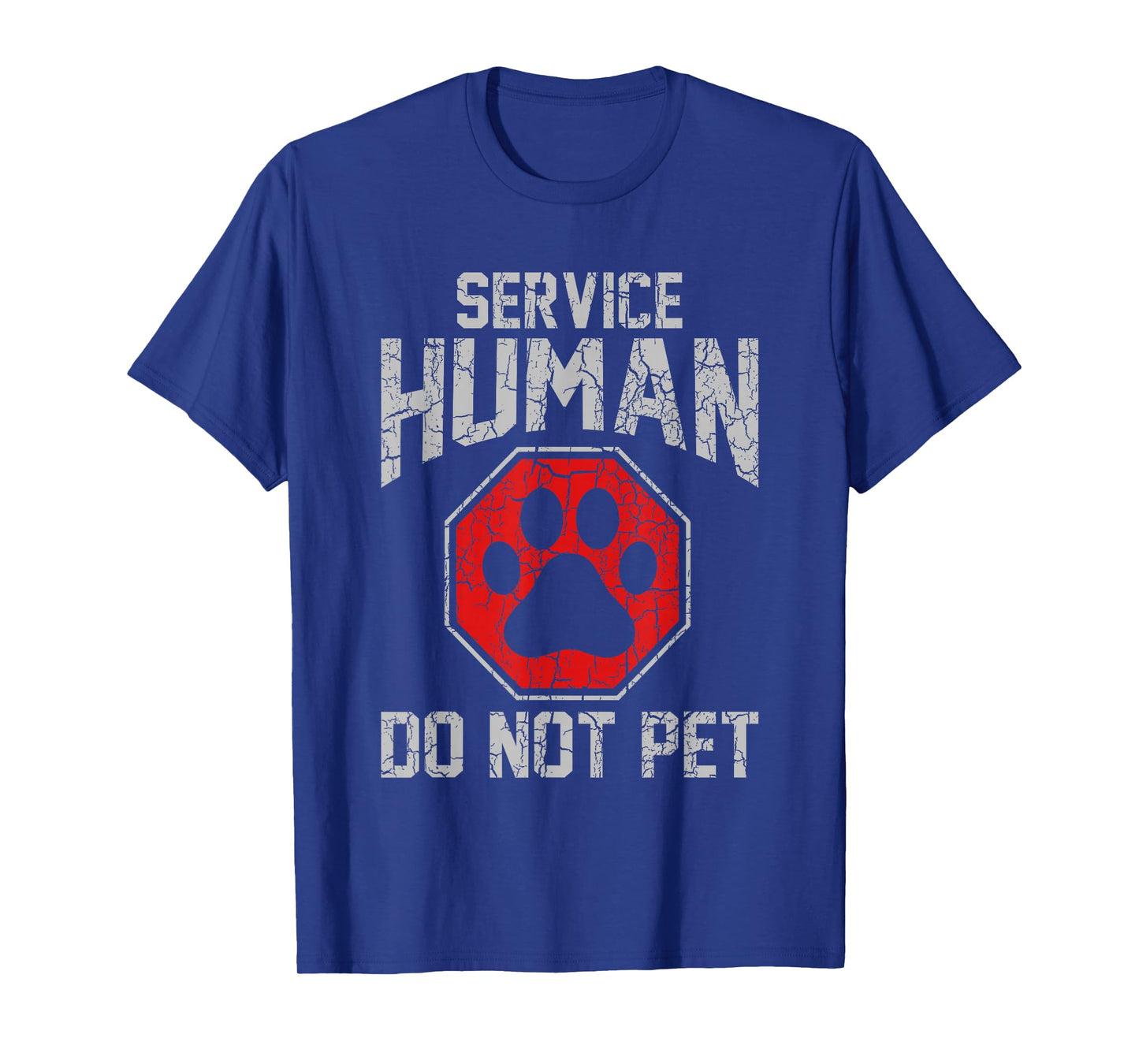Service Dog Human Do Not Pet Funny Vintage Rescue Dog Owner T-Shirt