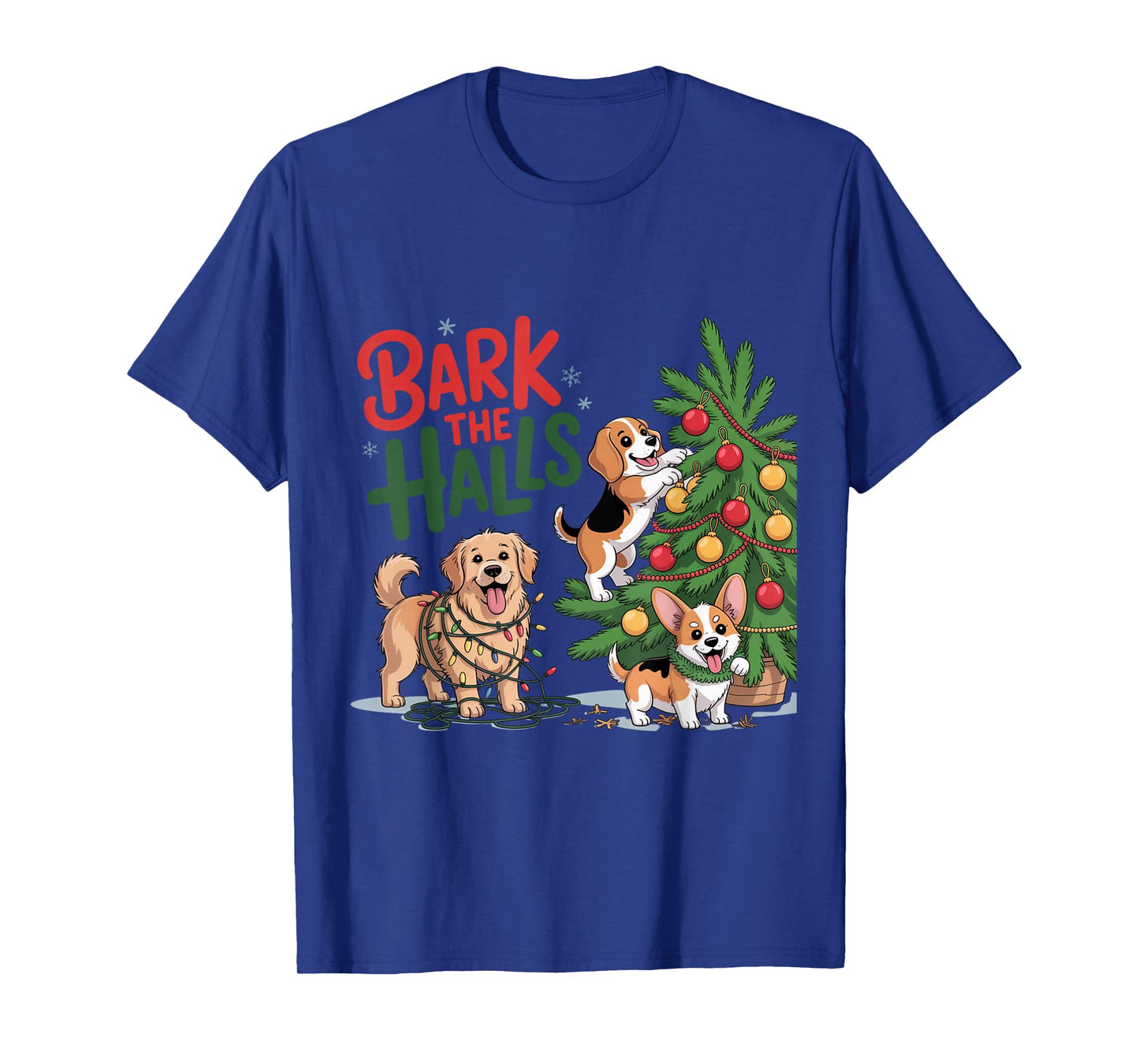 Bark The Halls Funny Christmas Dog Shirt T-Shirt