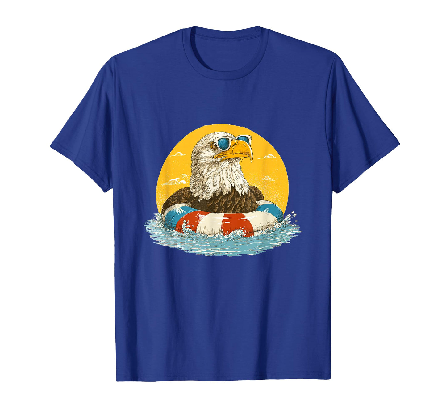 Funny Pool Ring Eagle with Shades Costume for Boys and Girls T-Shirt