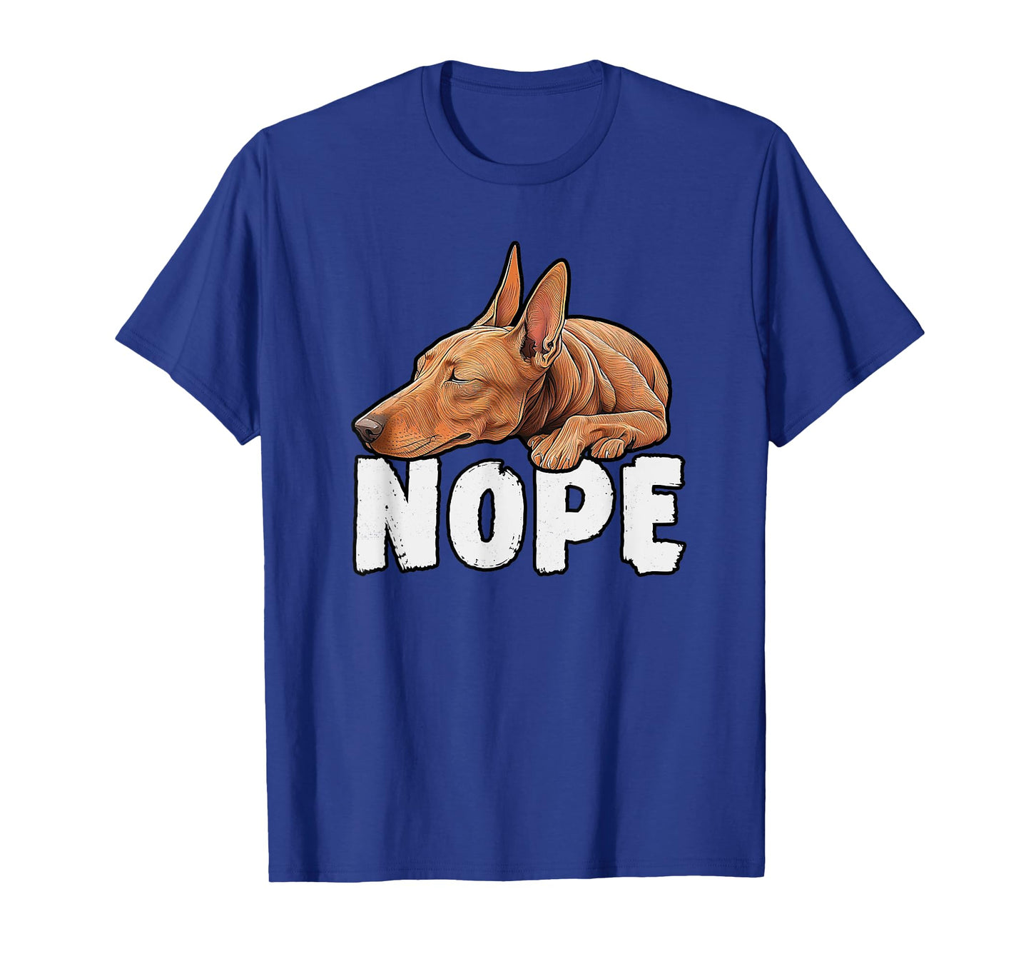 Pharaoh Hound Nope Funny Lazy Pet Dog Cute T-Shirt for Men Women Kids
