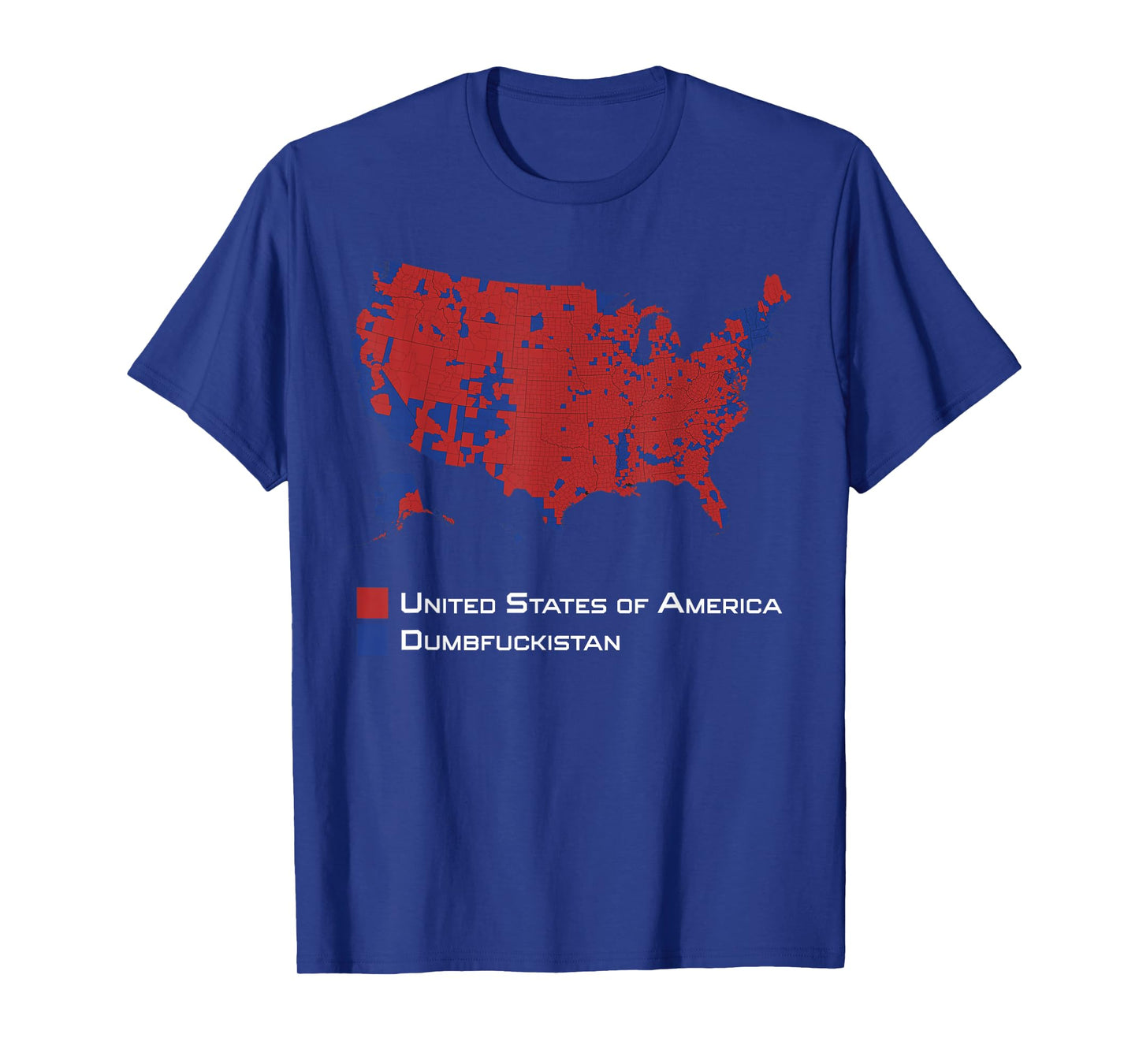 Election Map 2024 United States of America Dumbfuckistan T-Shirt