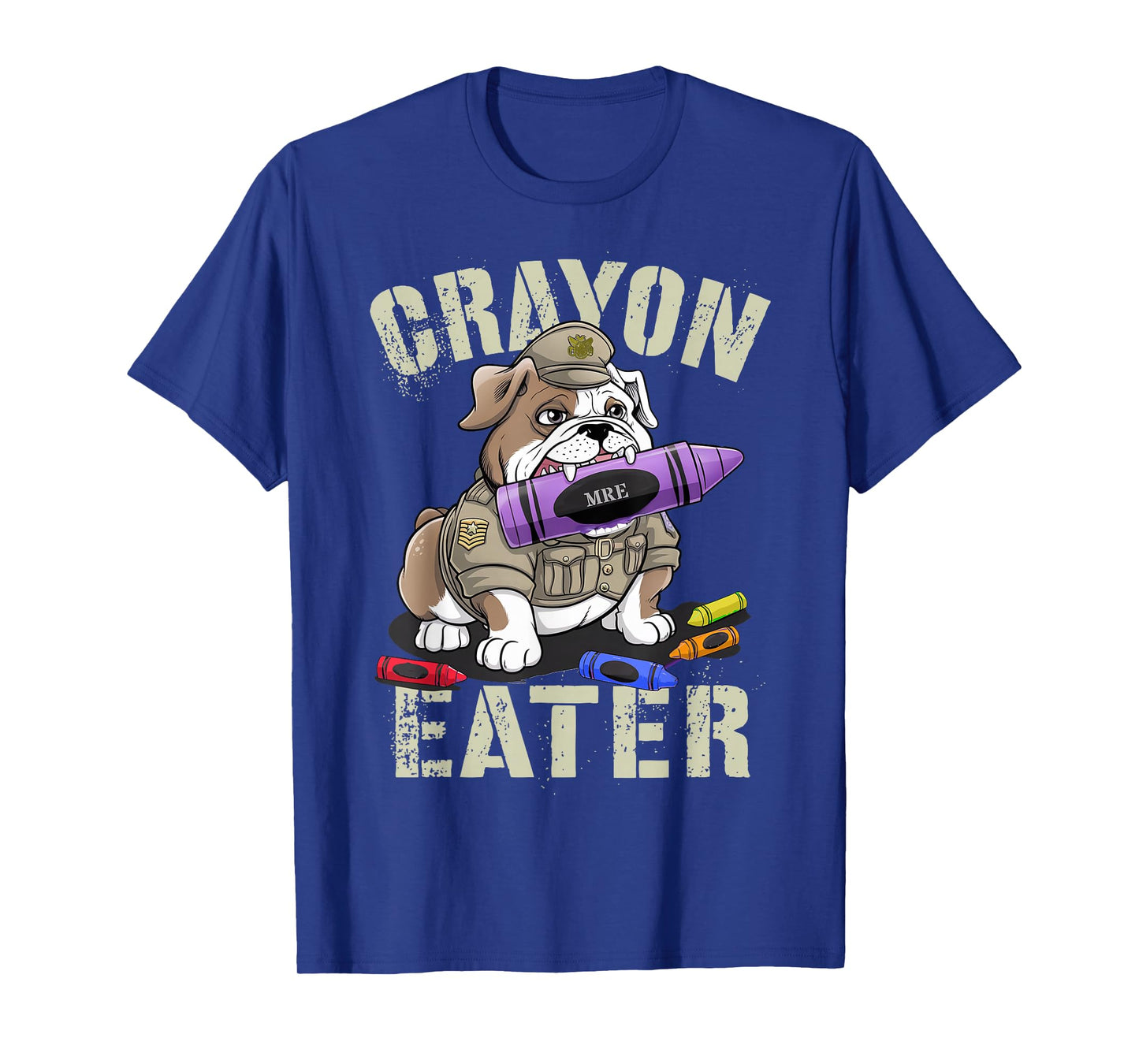 Sarcastic Crayon Eater Grunt Family Military Soldier Meme T-Shirt