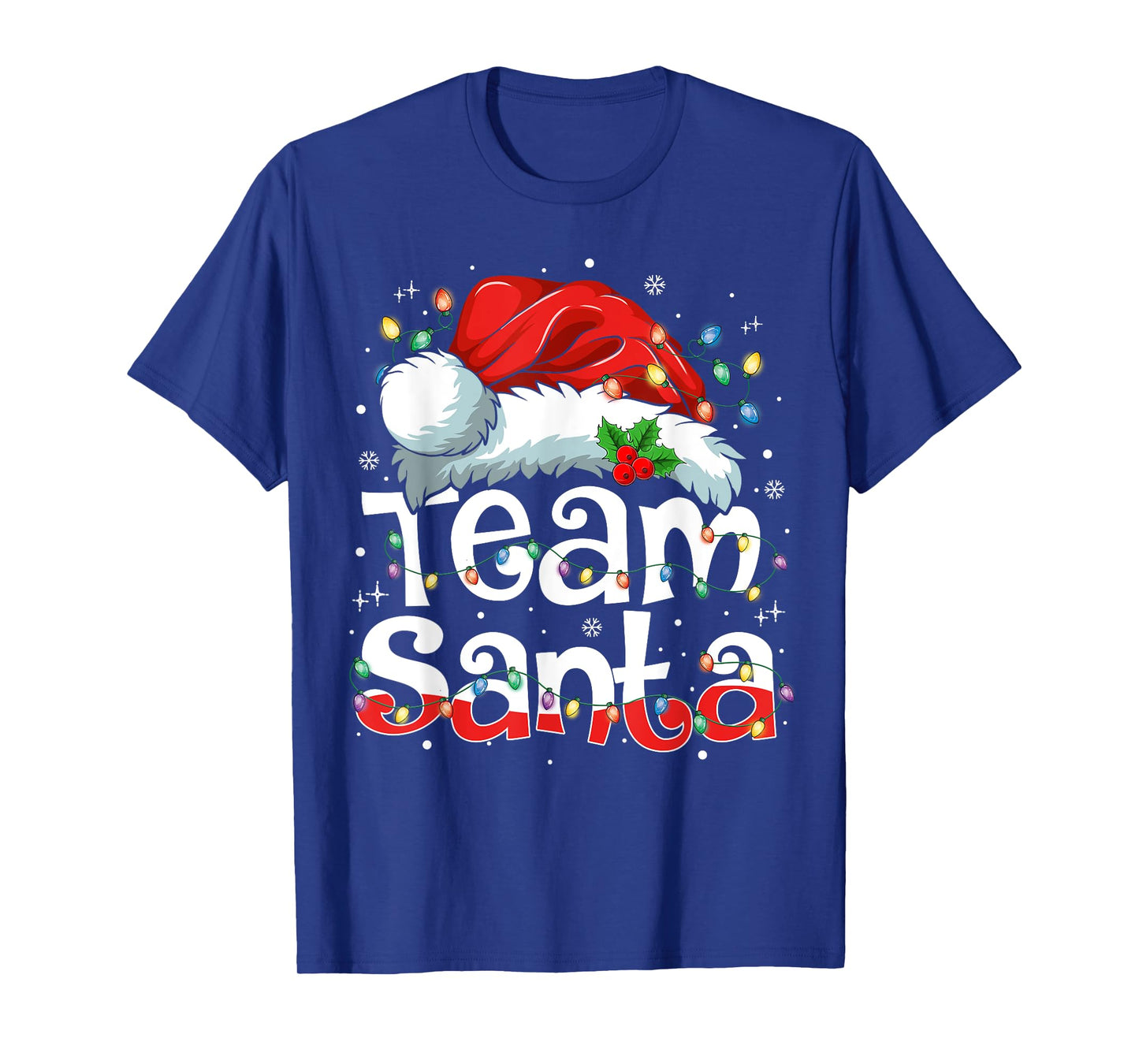 Team Santa Claus Christmas Family Matching Pajama Funny Xmas T-Shirt