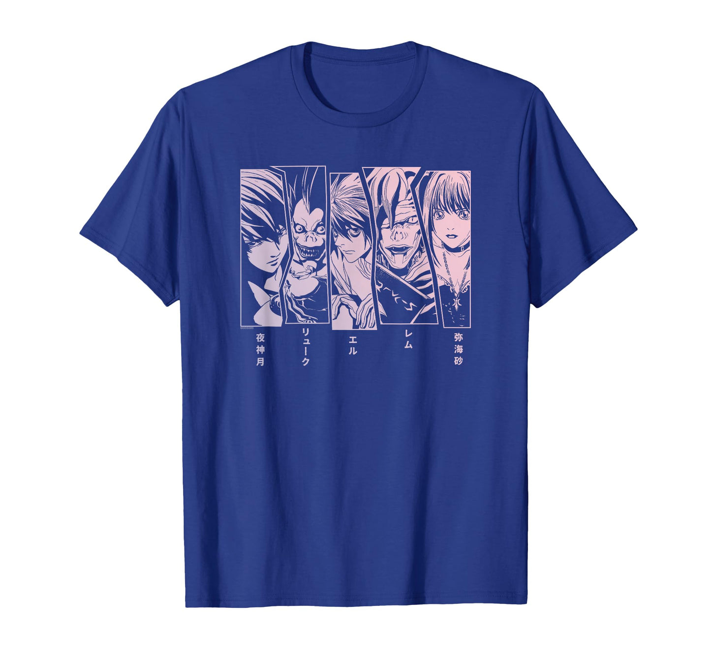 Death Note 5 Panel Faces T-Shirt