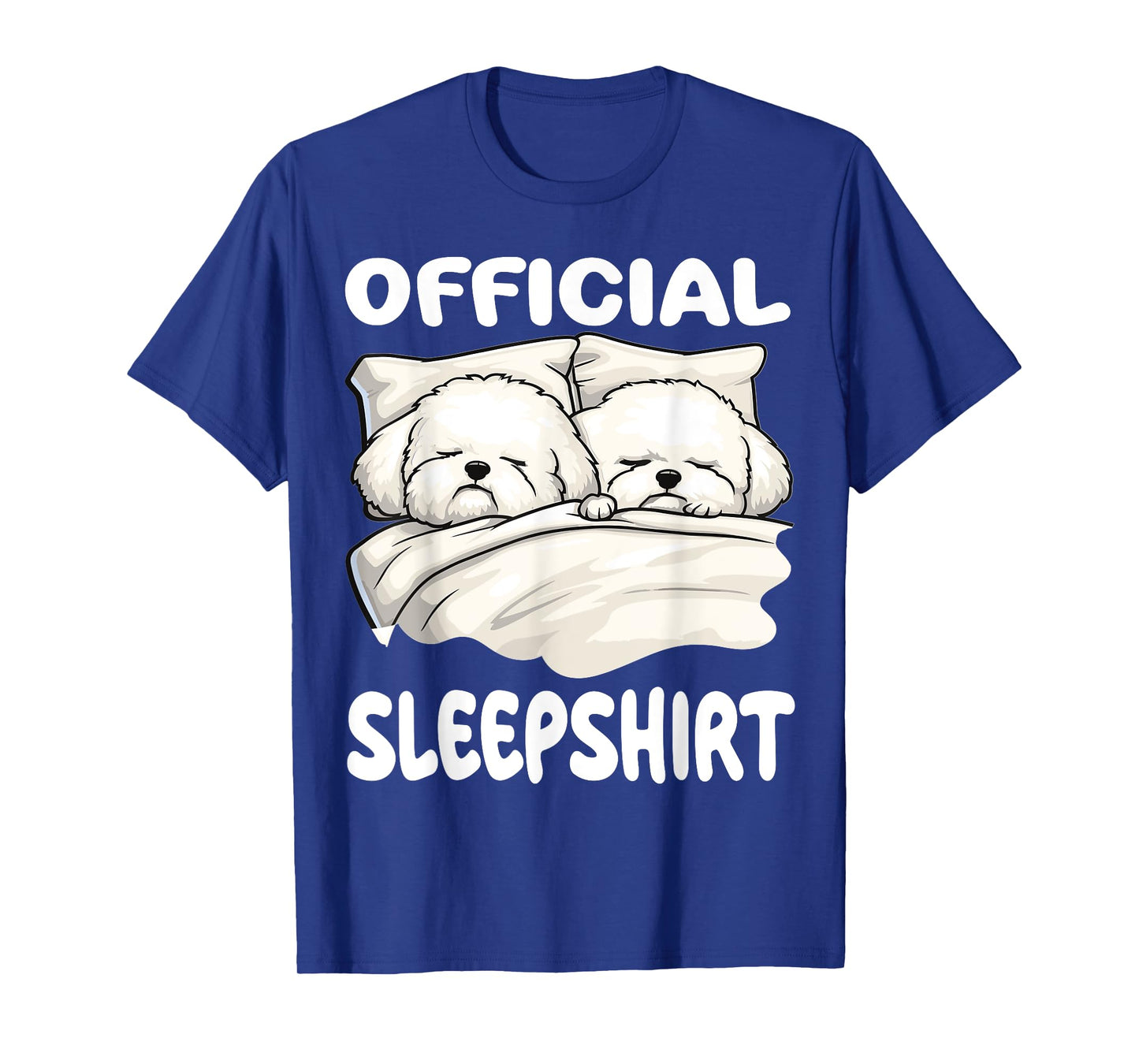 Bichon Frise Dog Official Sleepshirt Pajamas Nightgown T-Shirt for Men Women Kids