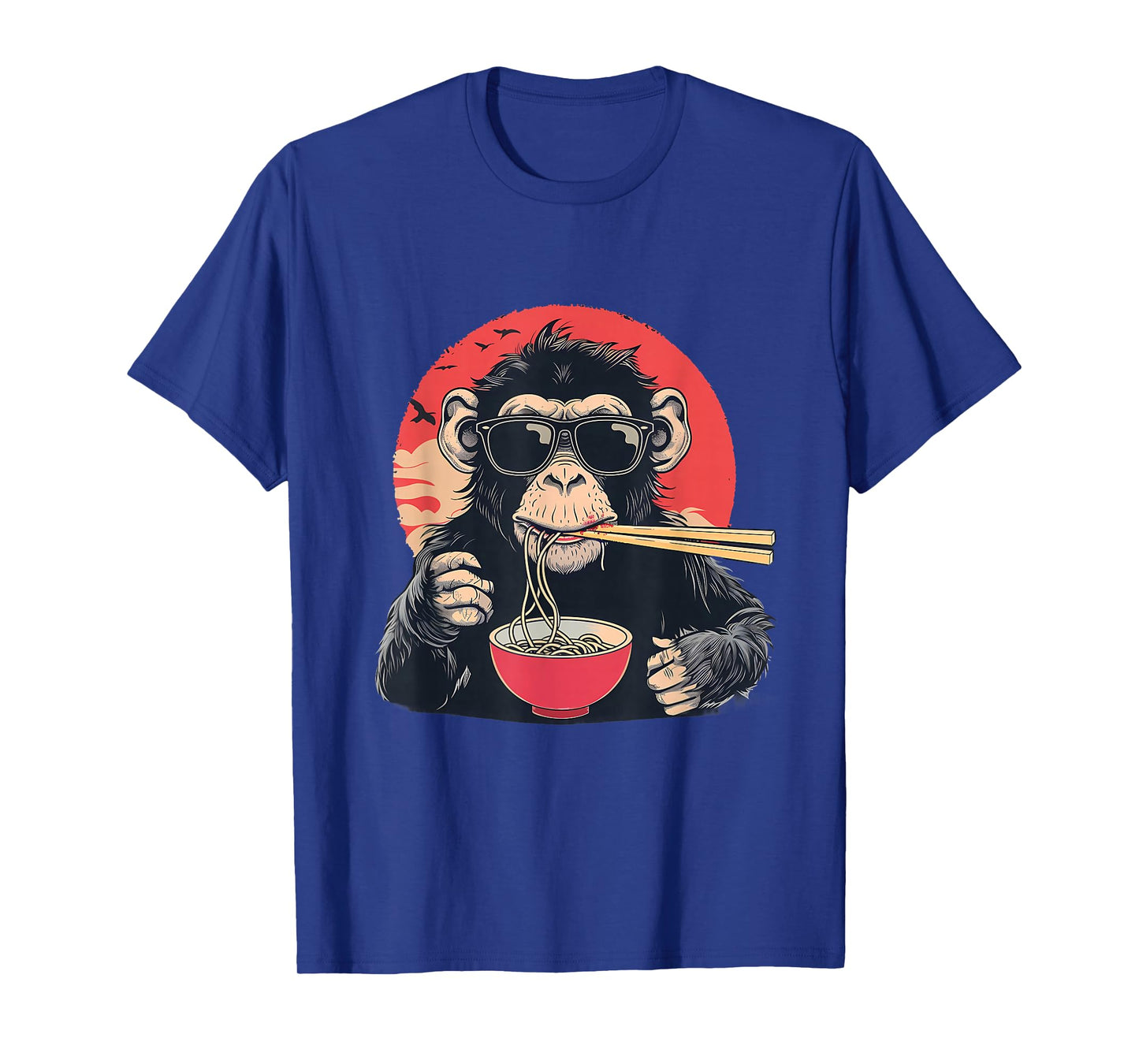 Monkey Eating Ramen Monkey Eating Ramen Japanese Noodles T-Shirt