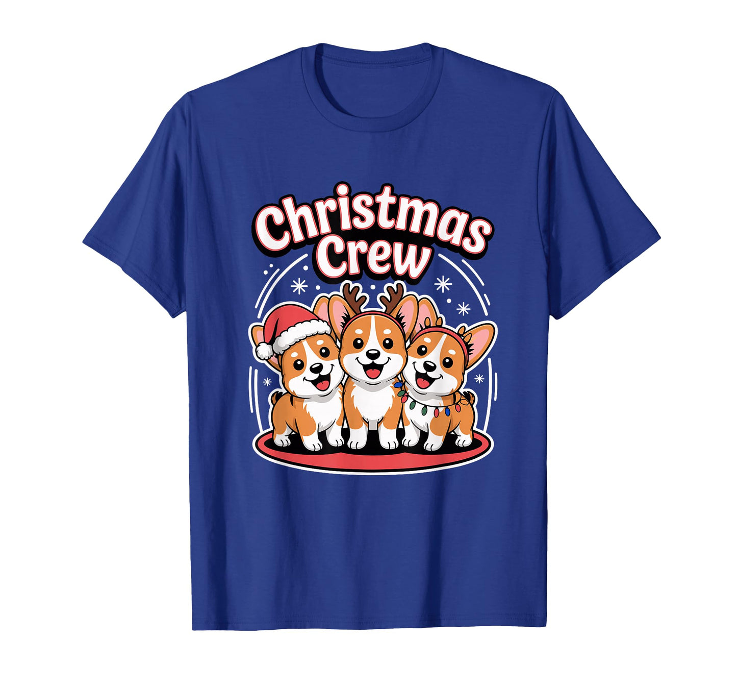 Christmas Crew Xmas Puppy Funny Christmas Corgidor T-Shirt