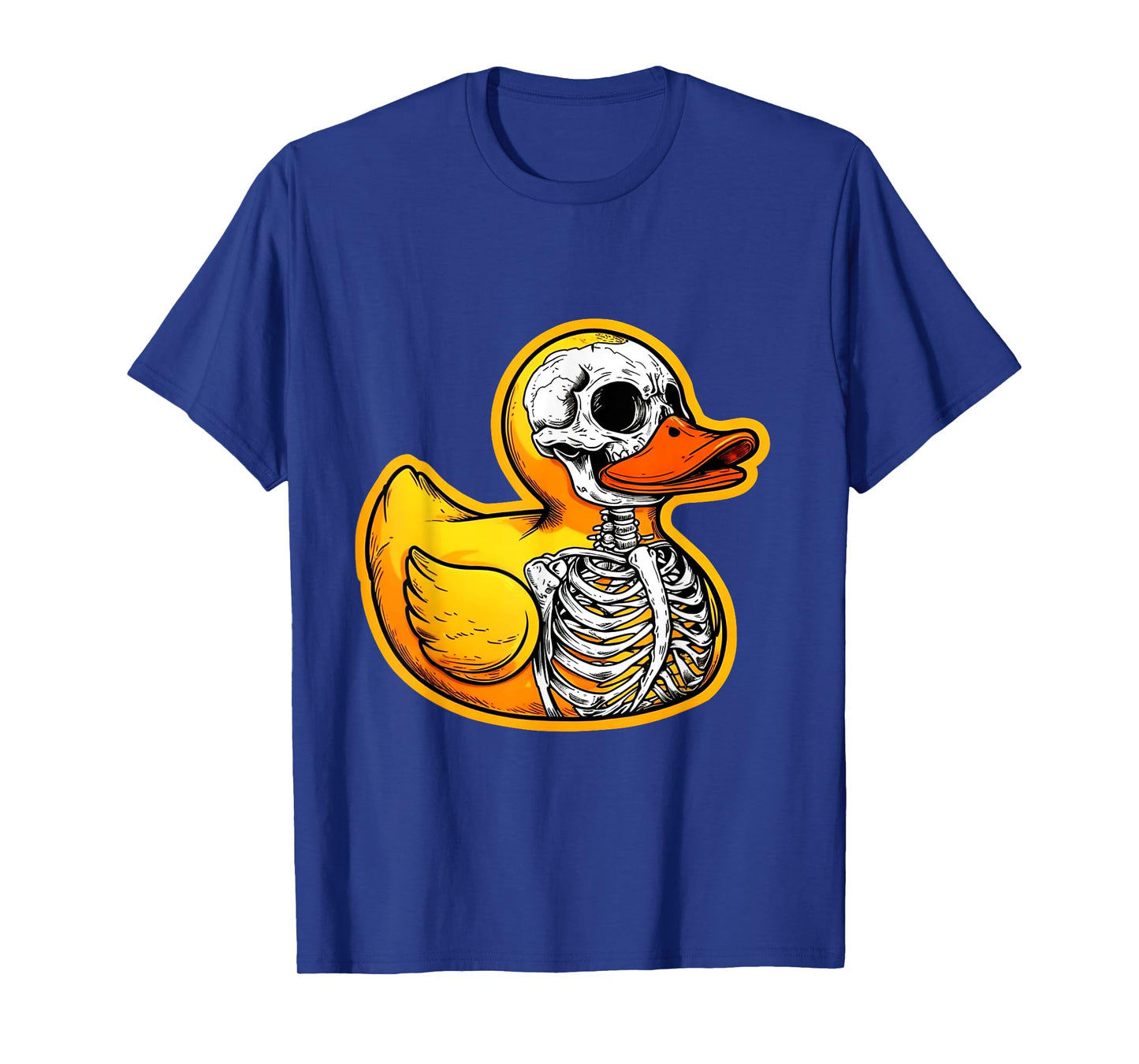 Skeleton Duck T-Shirt Funny Creepy Rubber Duck Skull Horror T-Shirt