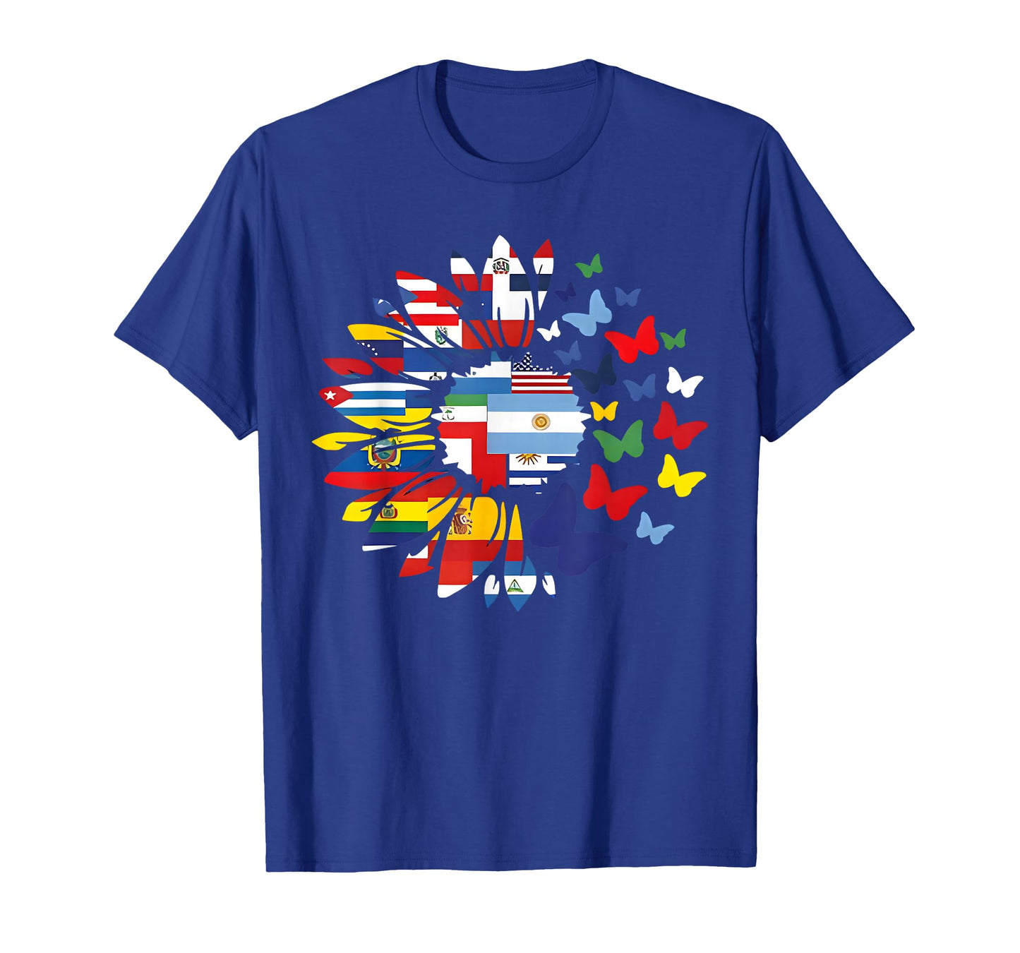 National Hispanic Heritage Month Sunflower All Countries T-Shirt