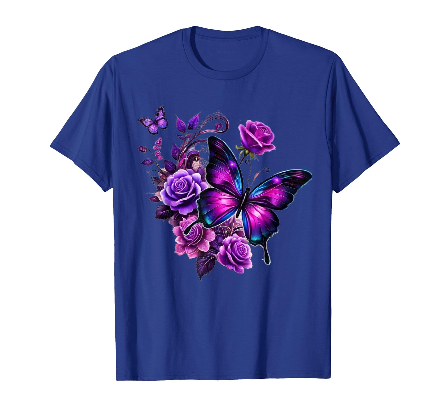 Rose Butterfly Lovers Gifts Women T-Shirt