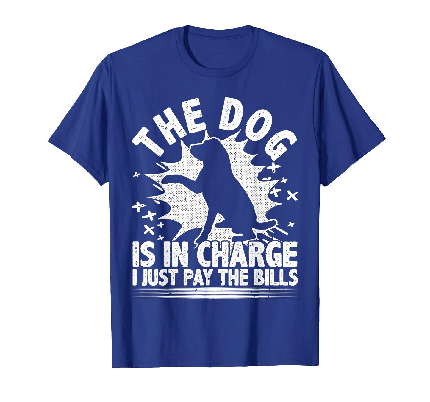 Dog Lover, Dog Is In Charge, Funny Design For Dog Owners T-Shirt for Men Women