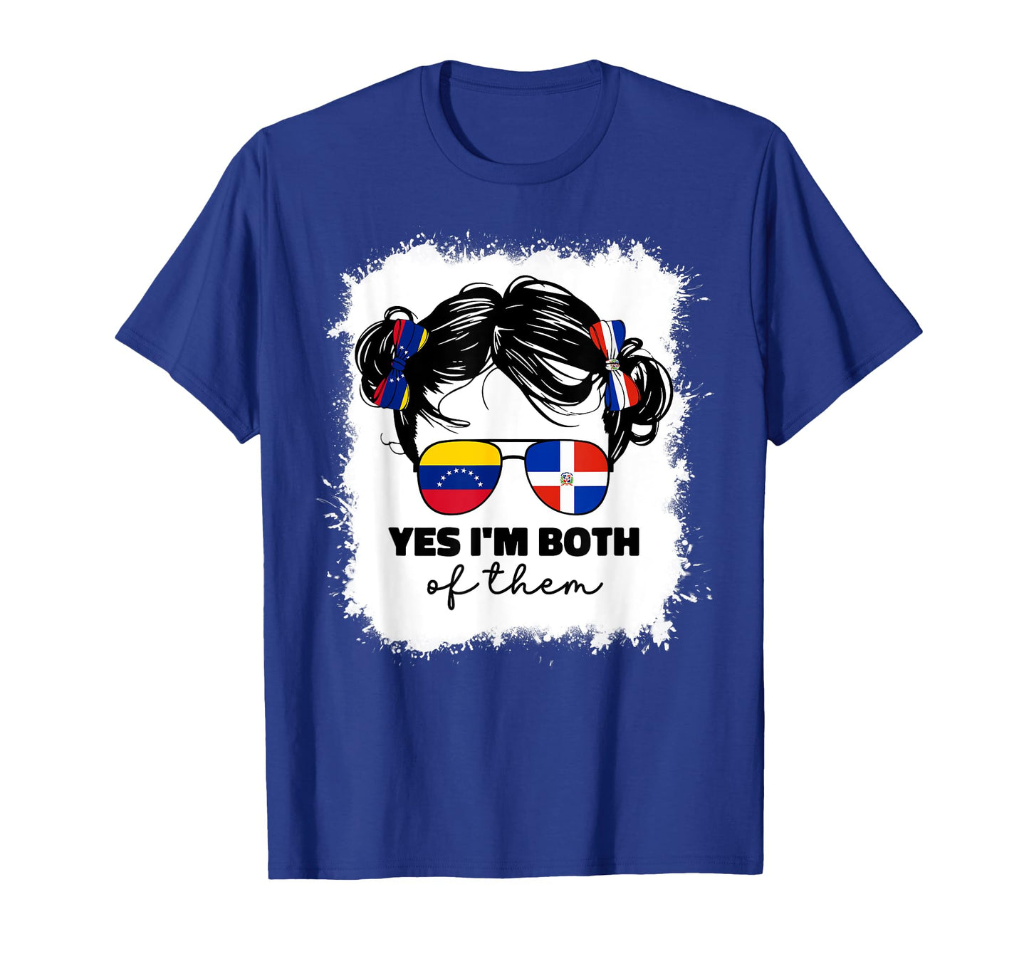 Half Dominican And Venezuelan Venezuela Flag Girl Kids Girls T-Shirt