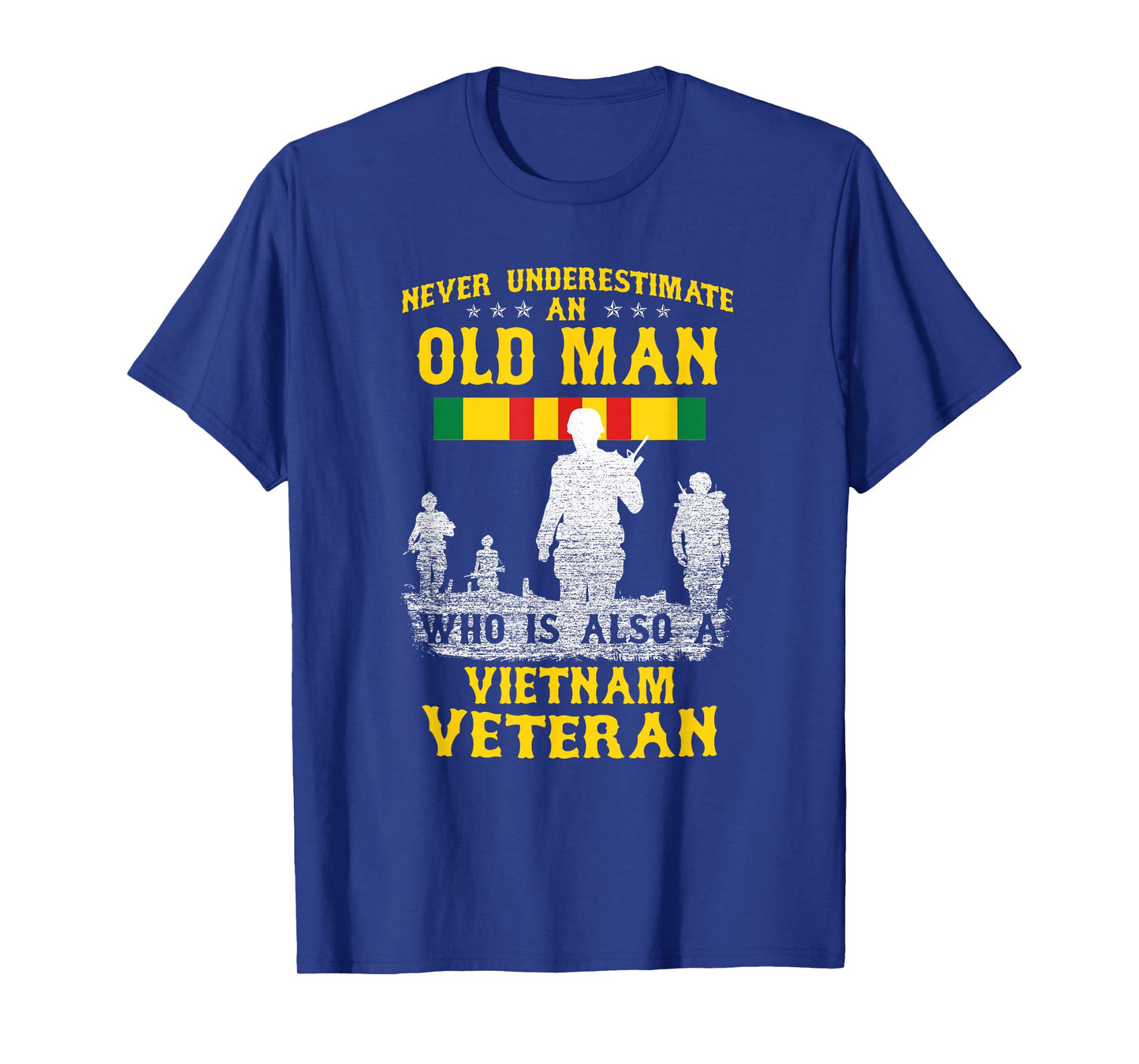 Never Underestimate an Old Man Vietnam Veteran - Gift T-Shirt