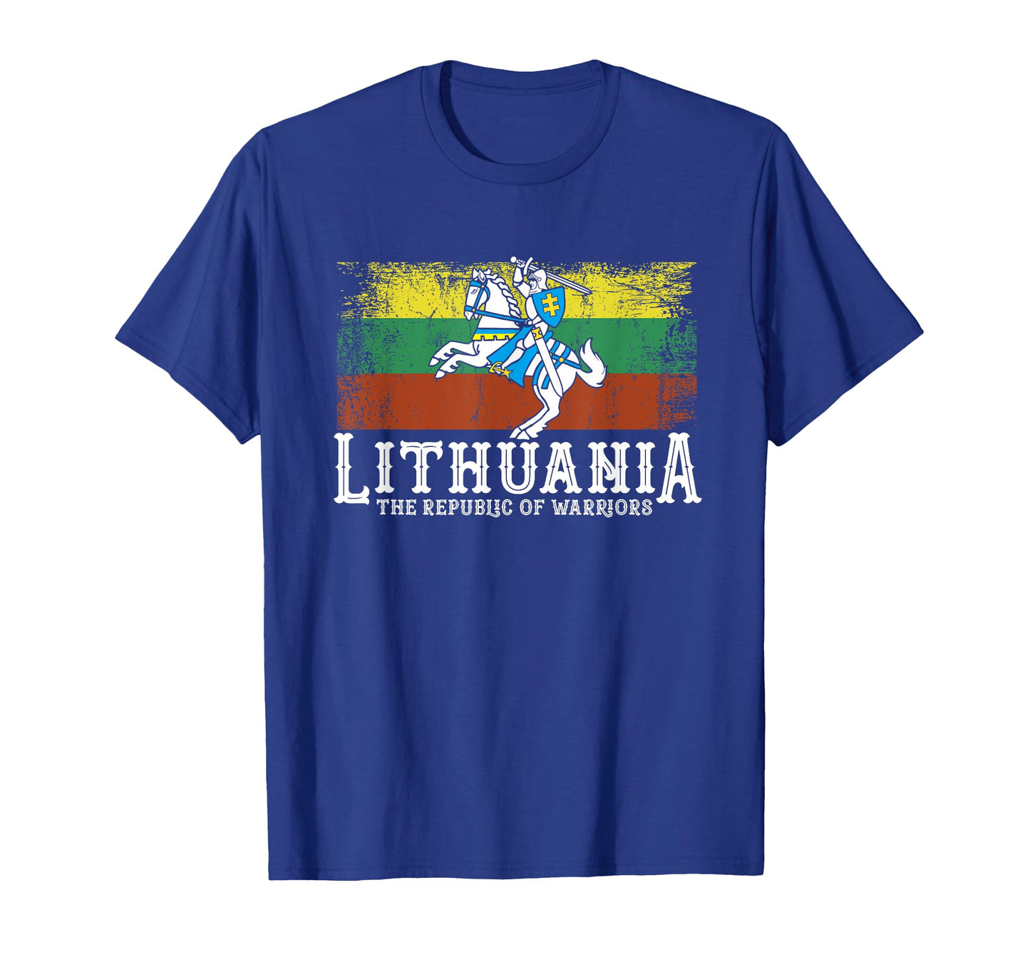 Lithuanian Flag White Knight Symbols Of Lithuania Patriotic T-Shirt
