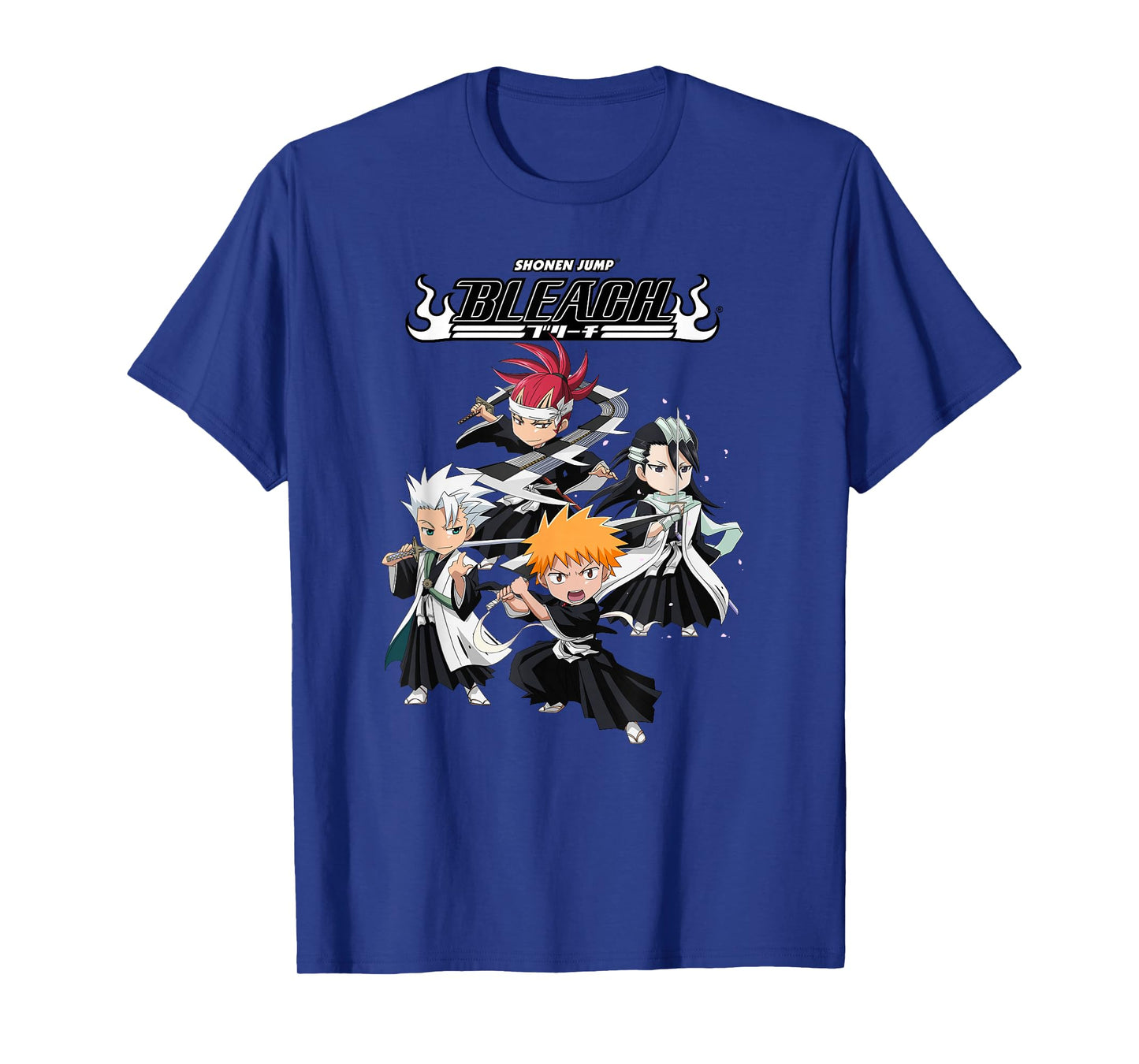Bleach Super Group Chibi Fight Pose Anime T-Shirt