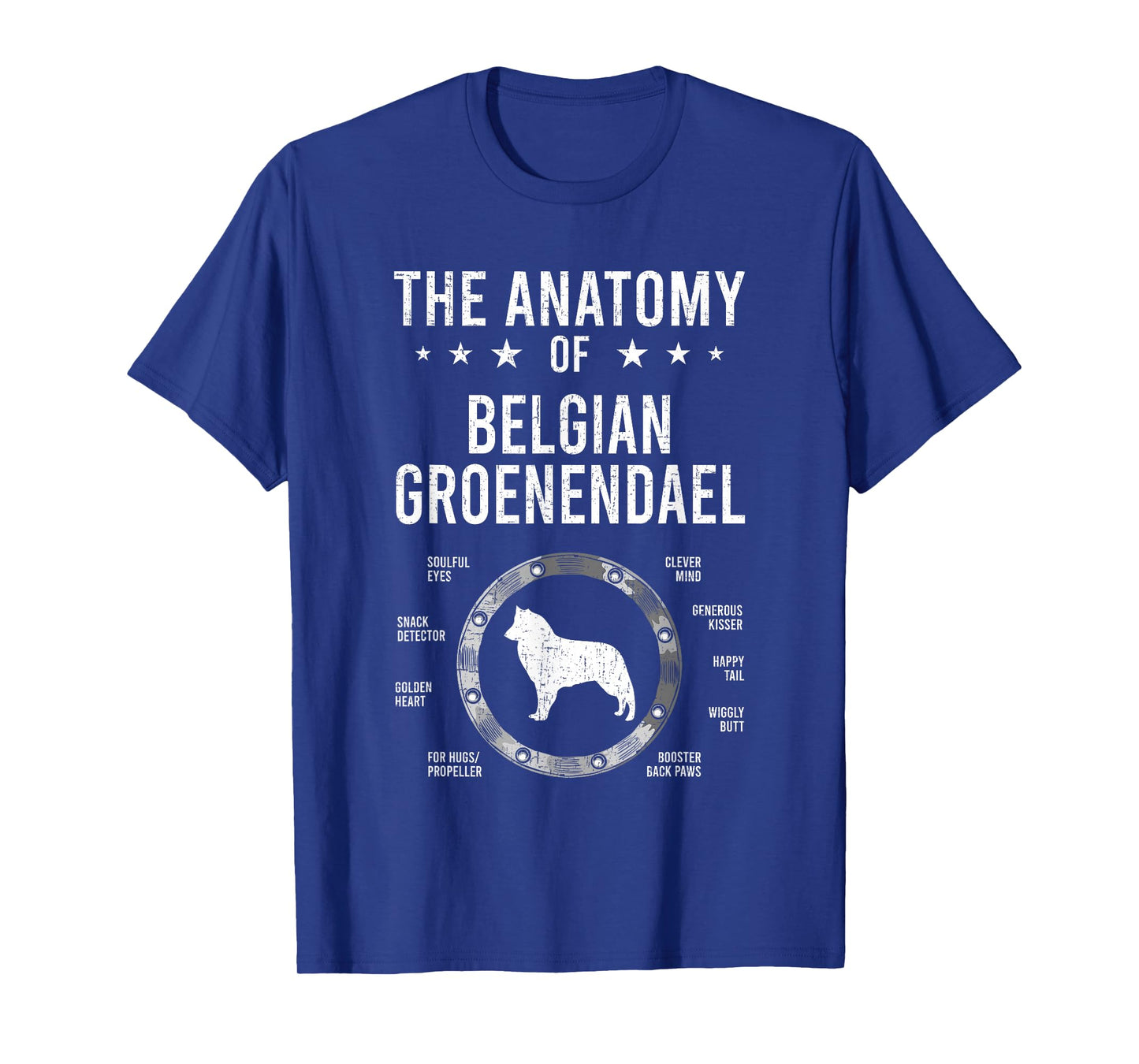Anatomy of Belgian Groenendael Dog Lover T-Shirt
