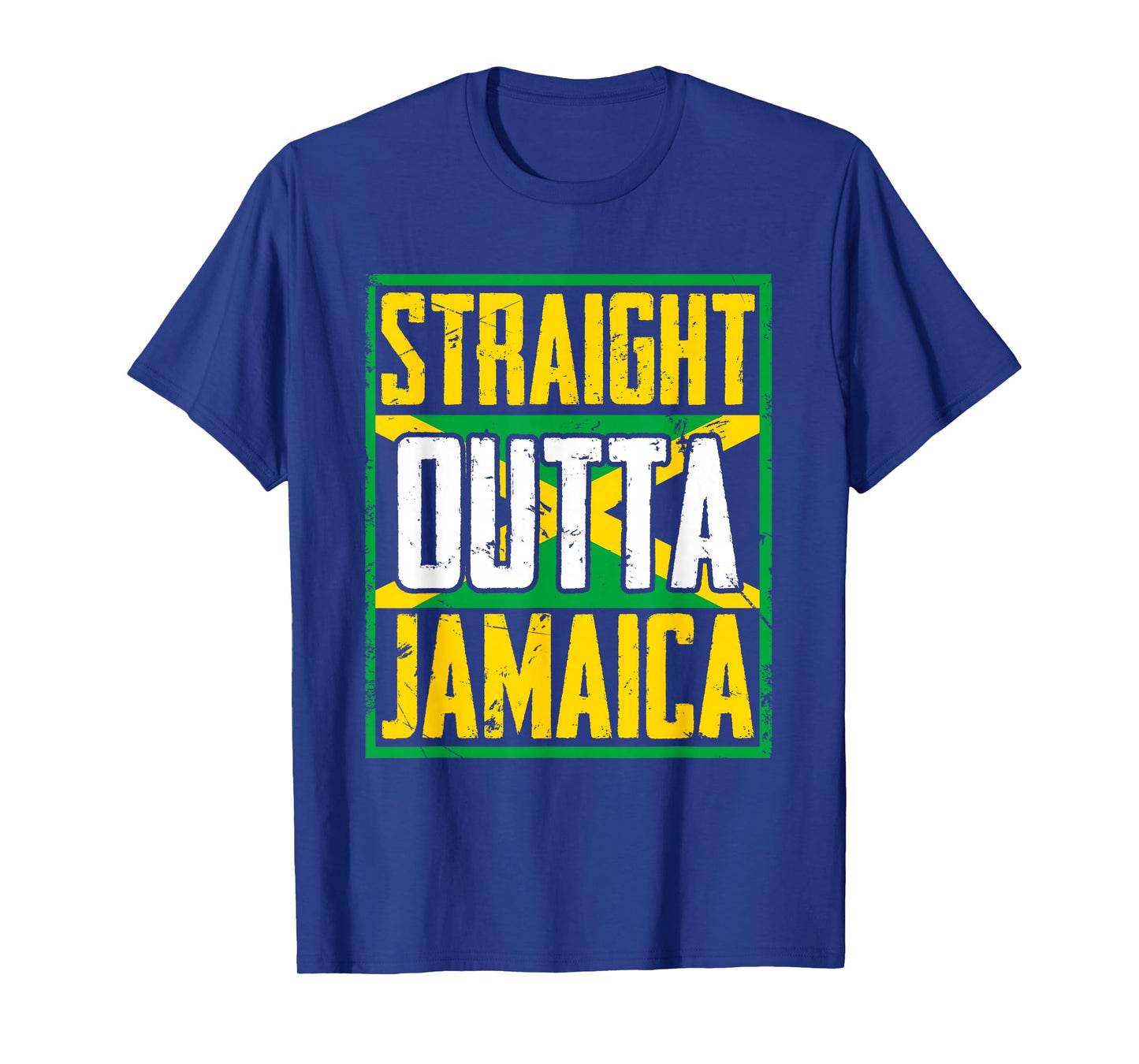Straight Outta Jamaica | Caribbean Country | Jamaican Flag T-Shirt