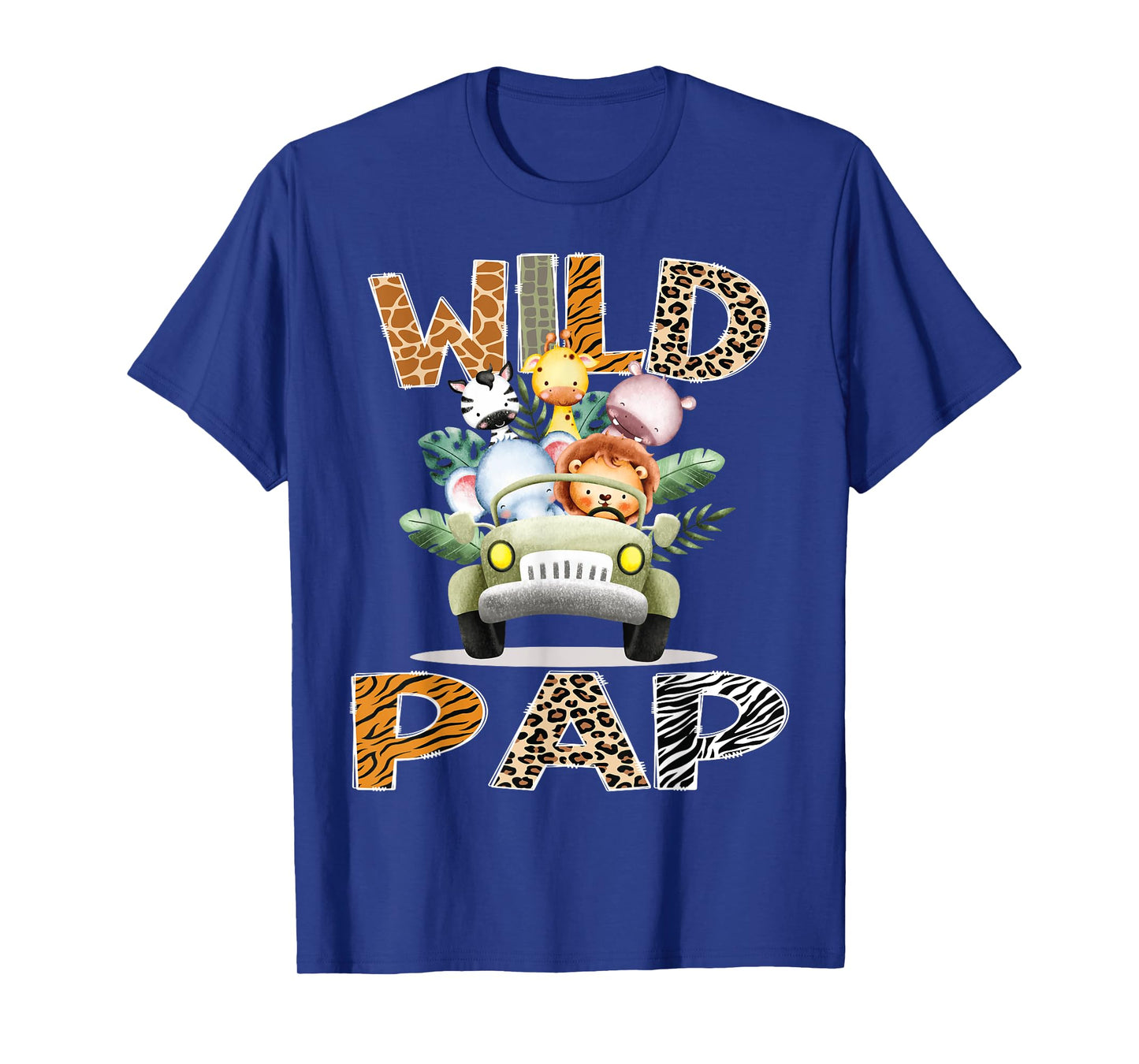 Wild Pap Safari Jungle Animals 1st Birthday Truck T-Shirt