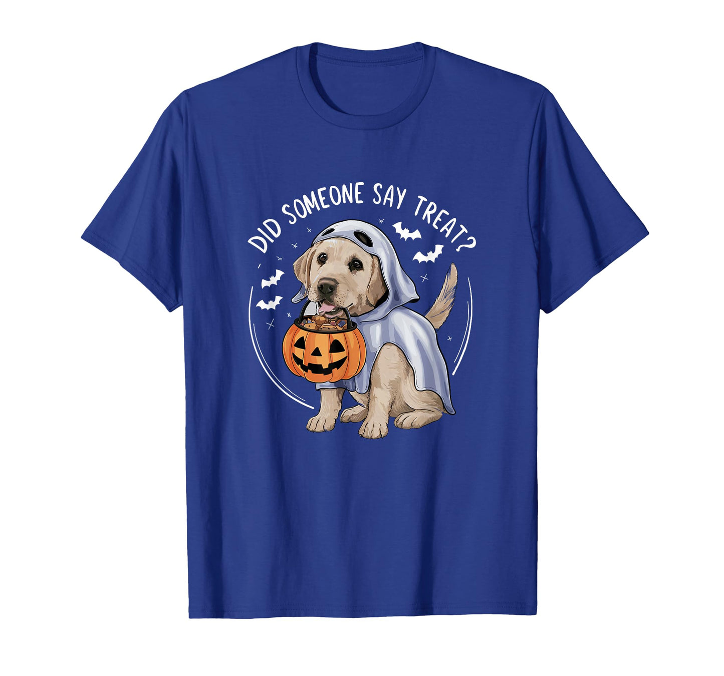 Ghost Labrador Puppy Treats Halloween Labrador Dog Lover T-Shirt