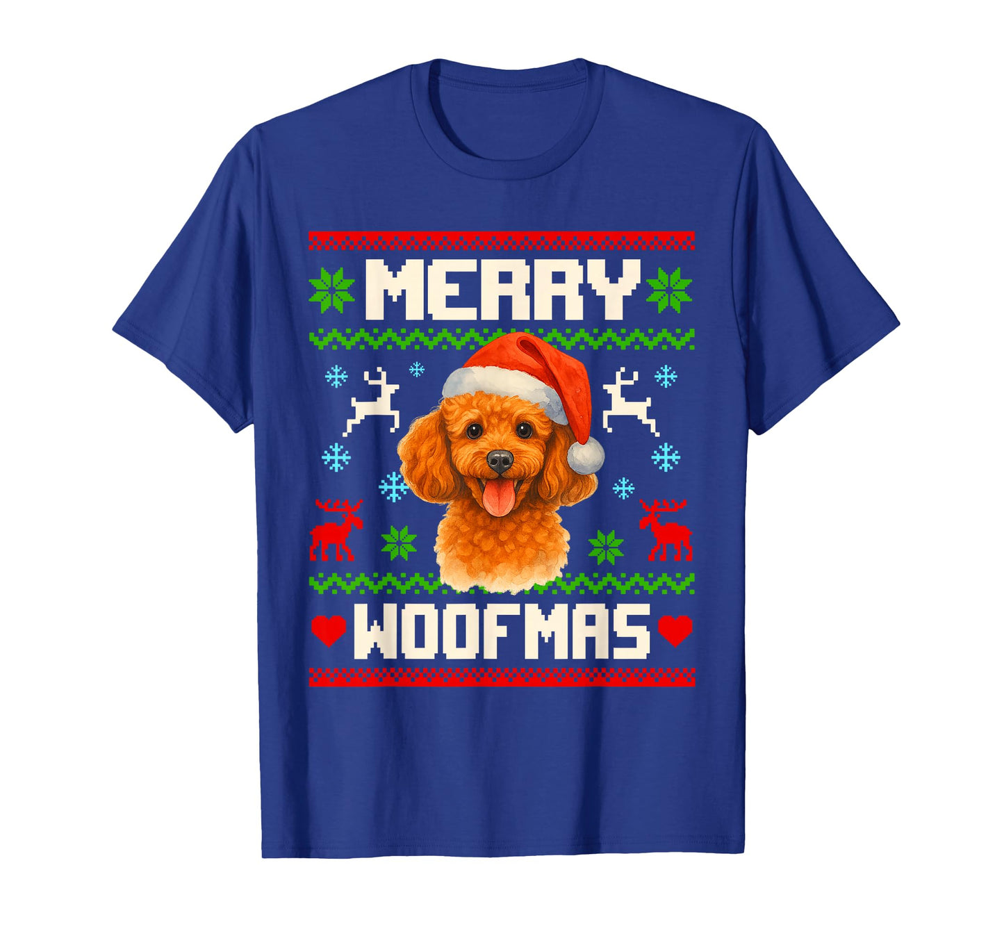 Toy Poodle Dog Christmas Ugly Sweater Pet Dog Lover Xmas T-Shirt