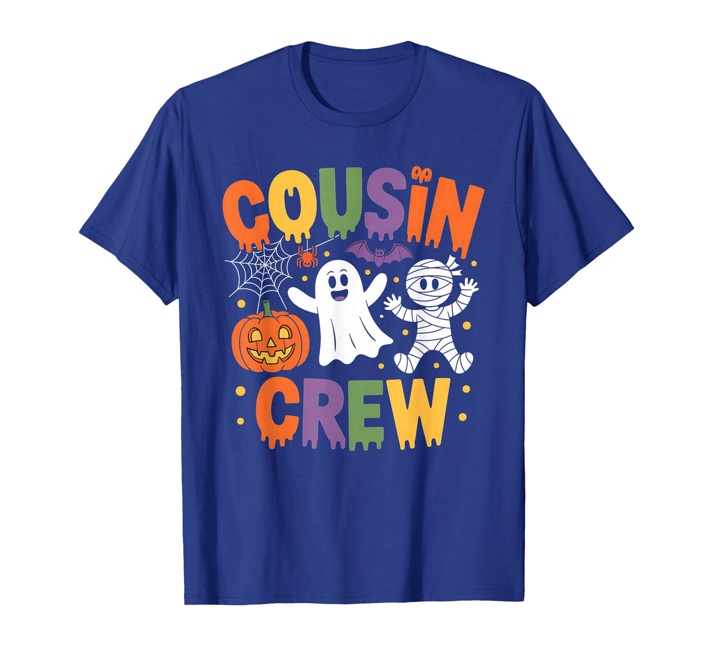 Cousin Crew Cute Halloween Ghost Pumpkin Costume Design T-Shirt