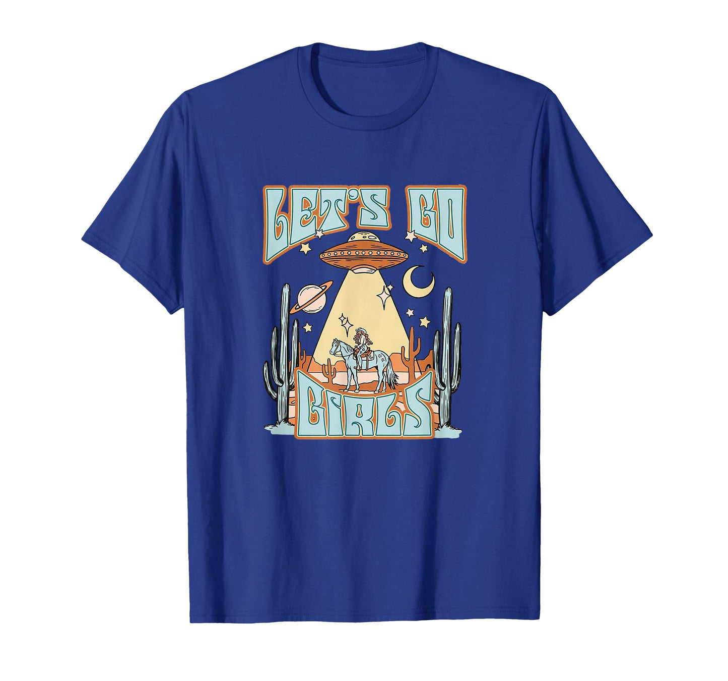 Let's Go Girls Cosmic Cowgirl Vintage Nashville Bachelorette T-Shirt