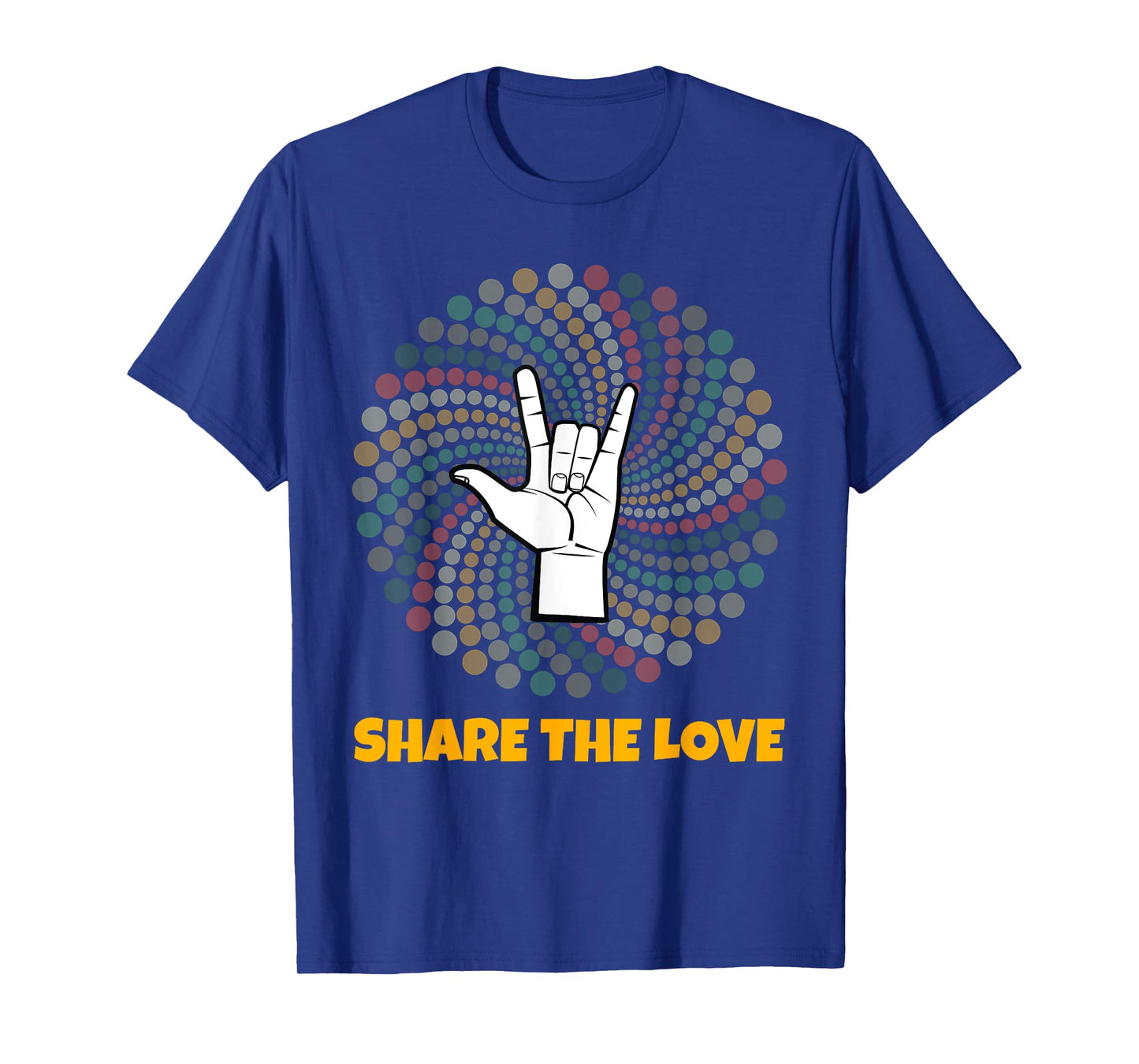 Share The Love T Shirt Kids Boys Girls ASL Gift Women Kids T-Shirt