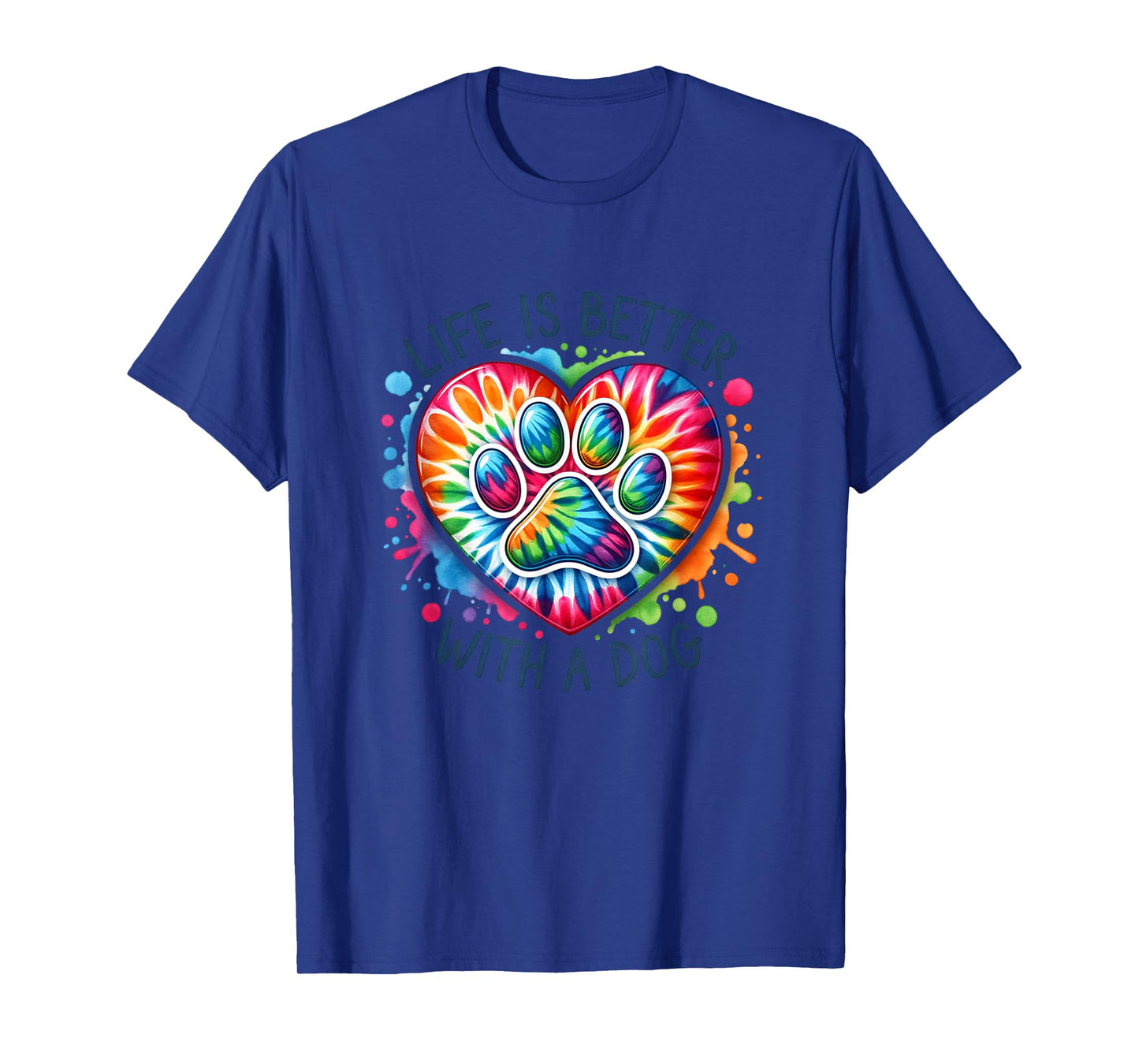 Retro Life Is Better With A Dog Dog Lovers T-Shirt for Men Women Kids