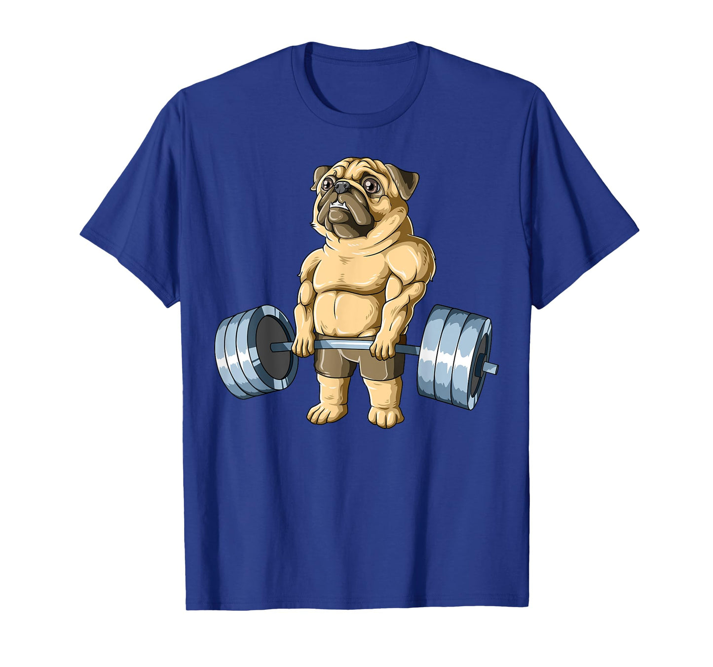 Weightlifting Pug Deadlifting Pug Powerlifting Workout Gym T-Shirt