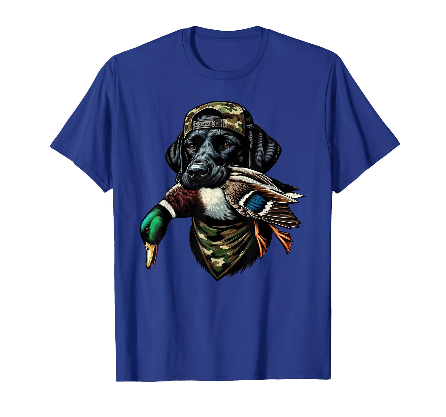 Labrador Hunting Dog with Duck Hello Hunting Season T-Shirt