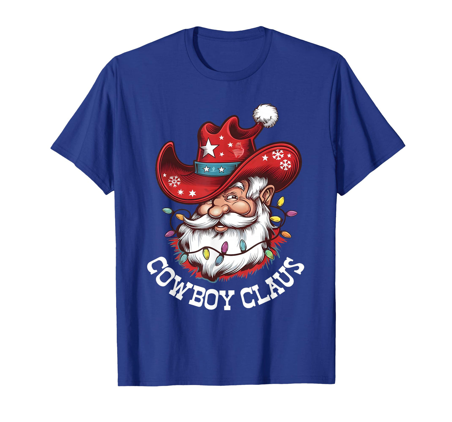 Cowboy Claus Cowboy Santa Hat Xmas Christmas Western Style T-Shirt