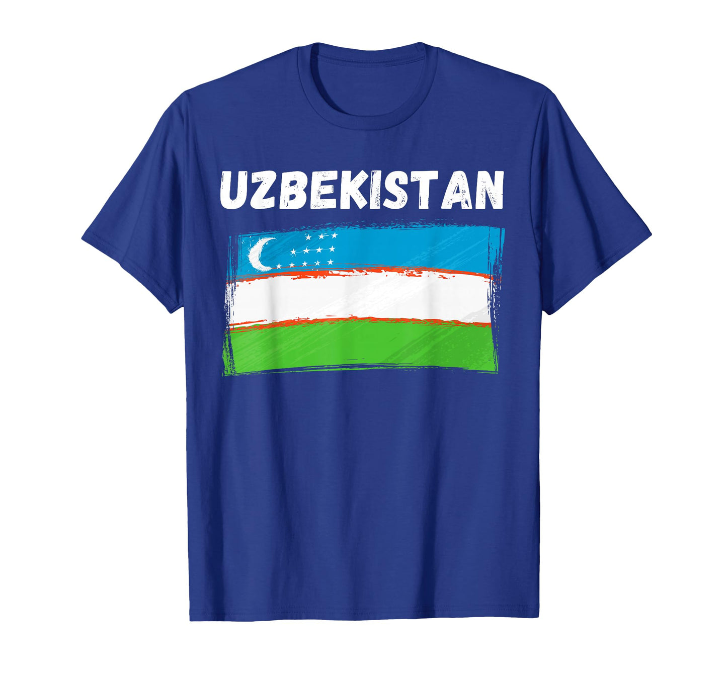 Uzbekistan Flag Vintage Grunge Uzbek Flag Uzbekistan T-Shirt