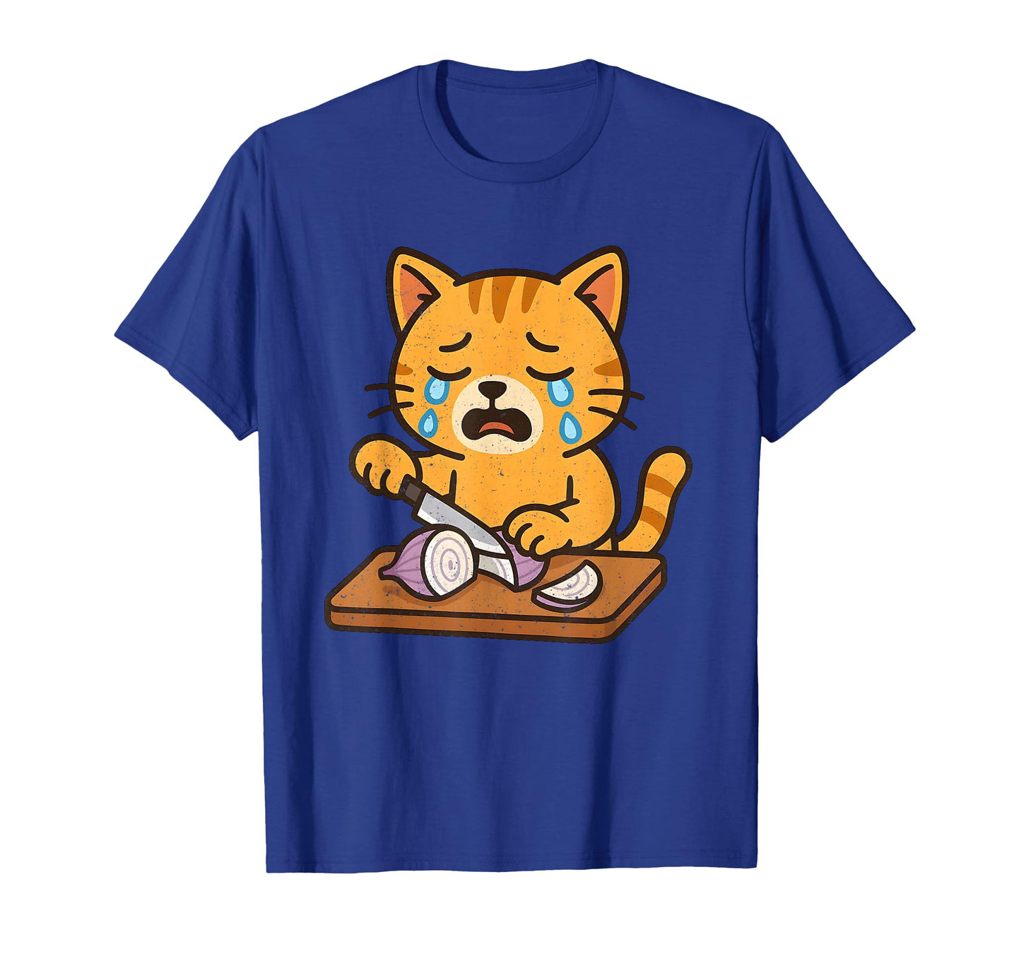 Crying Cat Cutting Onion T-Shirt