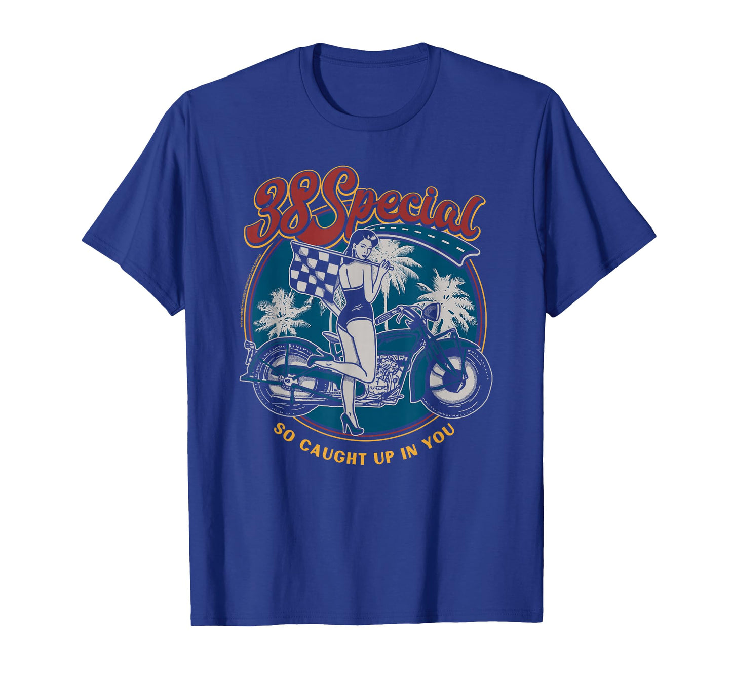 38 Special So Caught Up In You Pin Up Model Vintage Logo T-Shirt