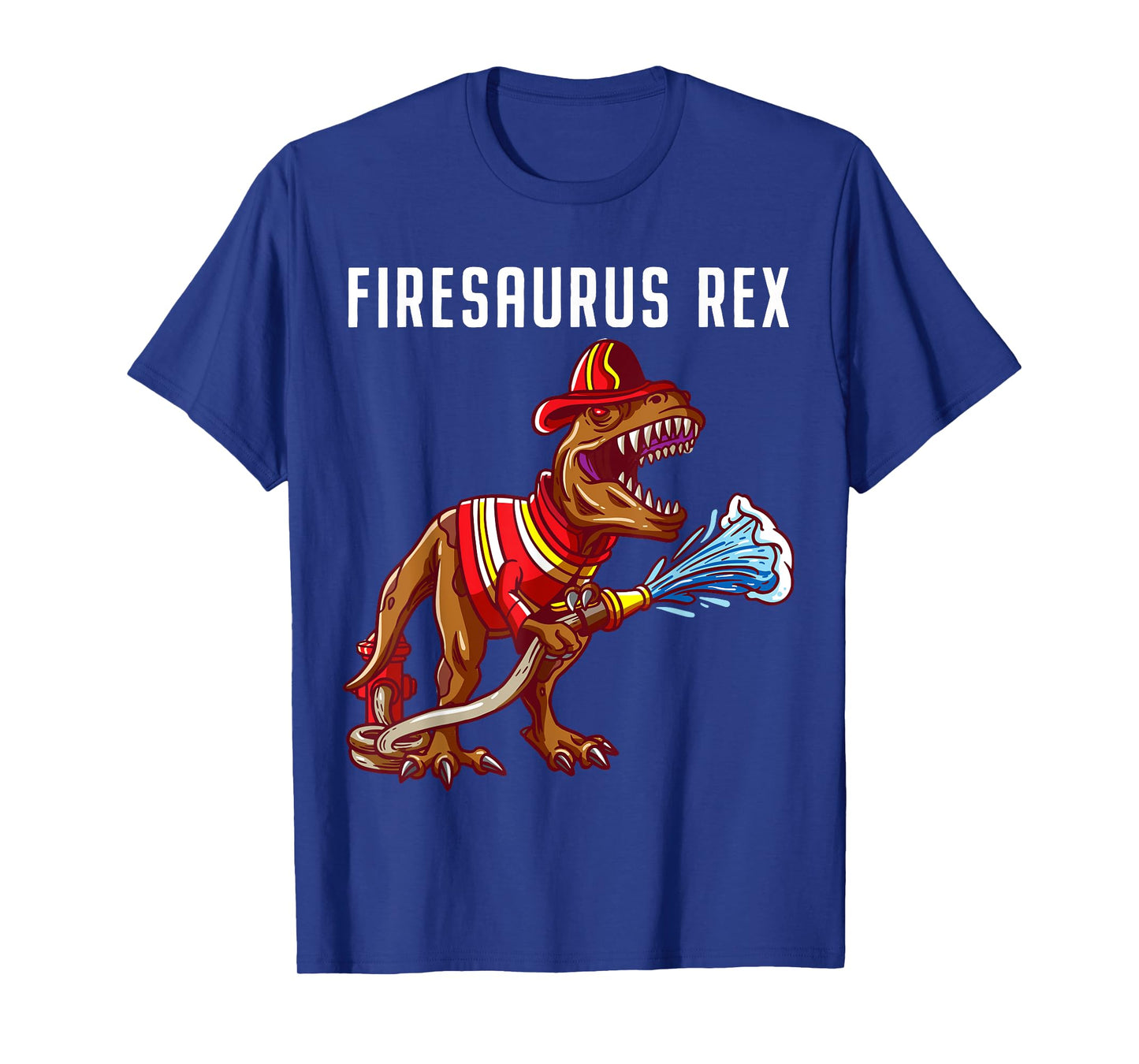 Firefighter T Rex Dinosaur Kids Gifts For Fireman Boys T-Shirt