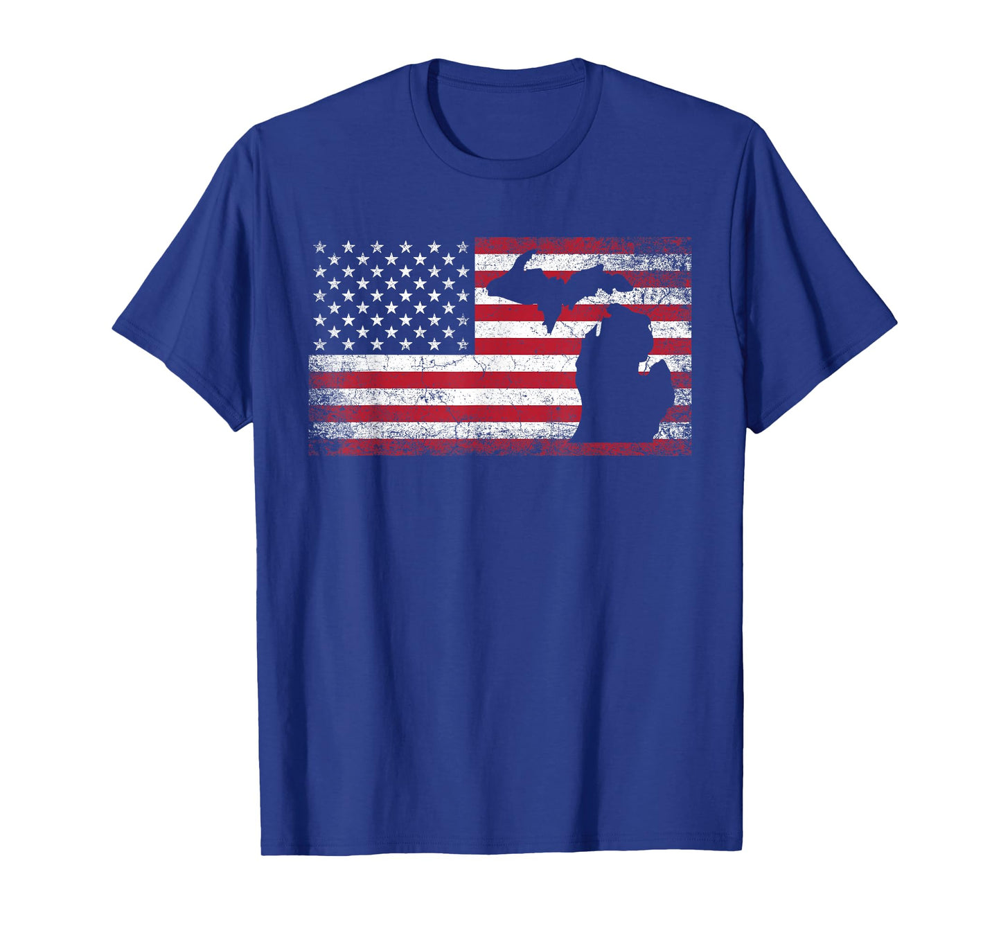Michigan 4th of July American Flag USA America Patriotic T-Shirt