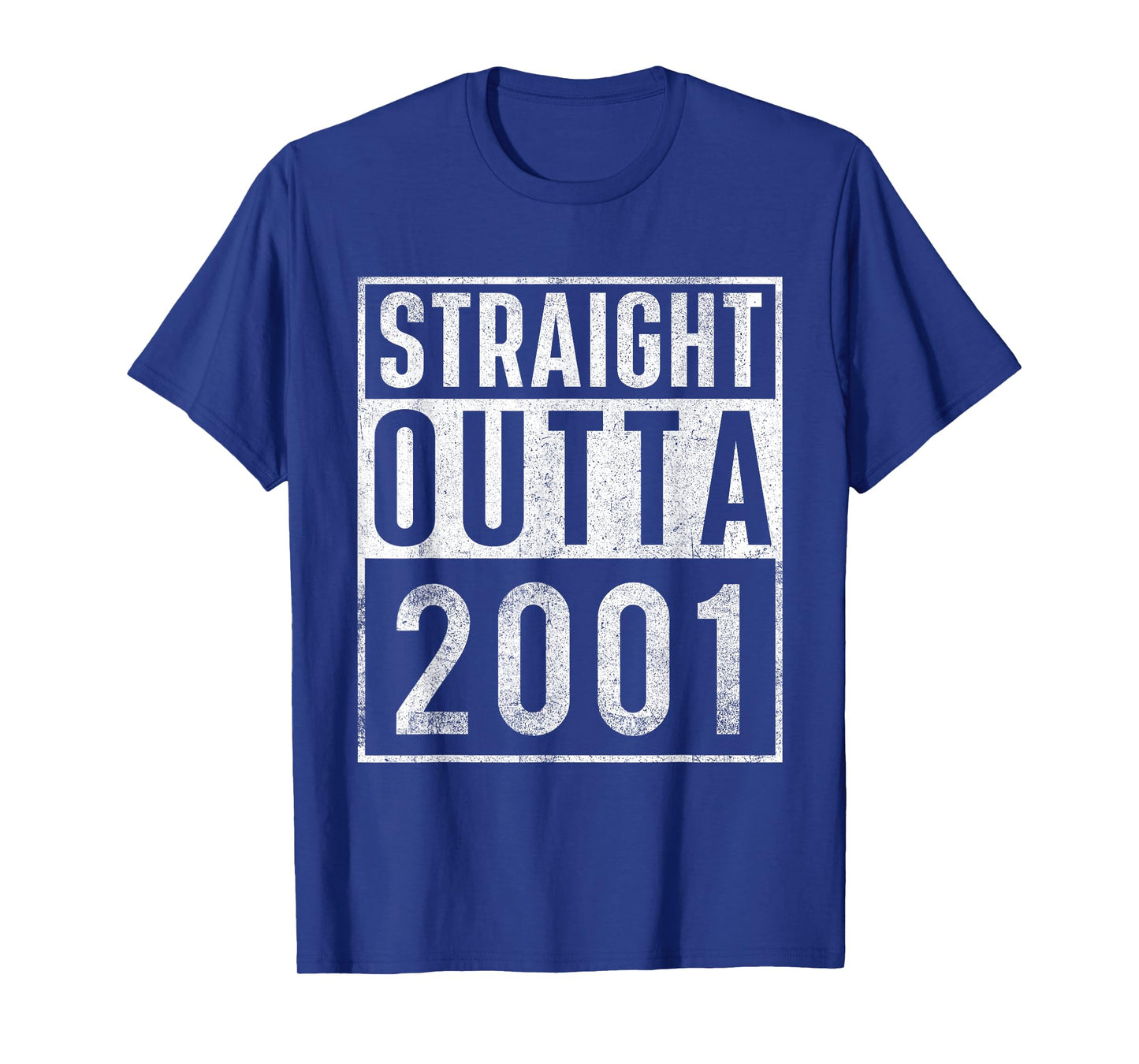 Straight Outta 2001 Year Of Birth Birthday T-Shirt