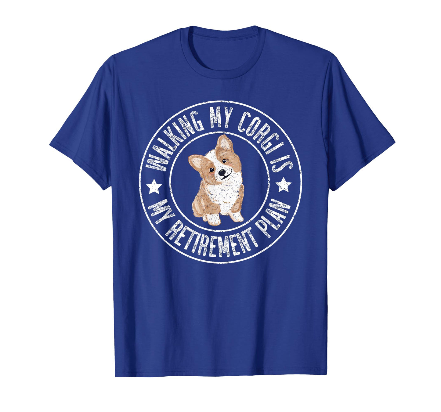 Funny Retired, Walking My Corgi Is My Retirement Plan 2024 T-Shirt