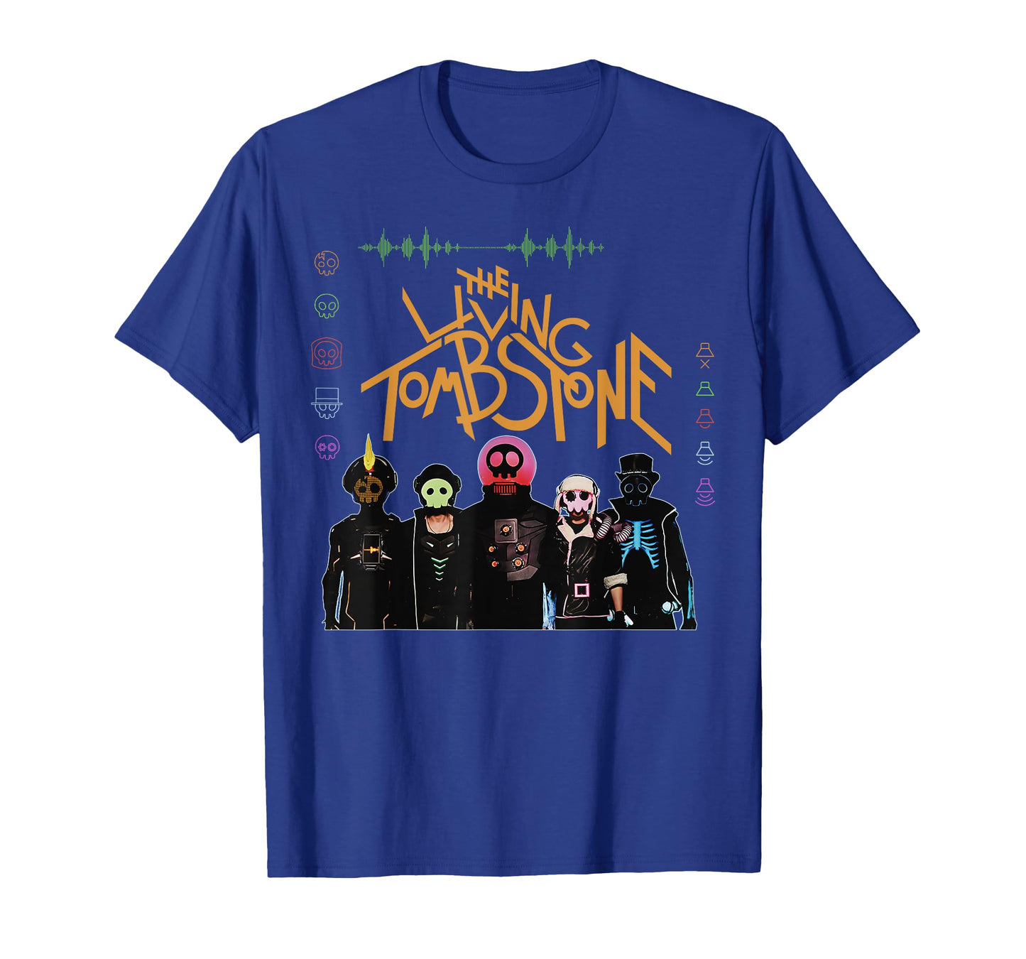 The Living Tombstone Unisex Classic Cartoon T-Shirt - Black, Small